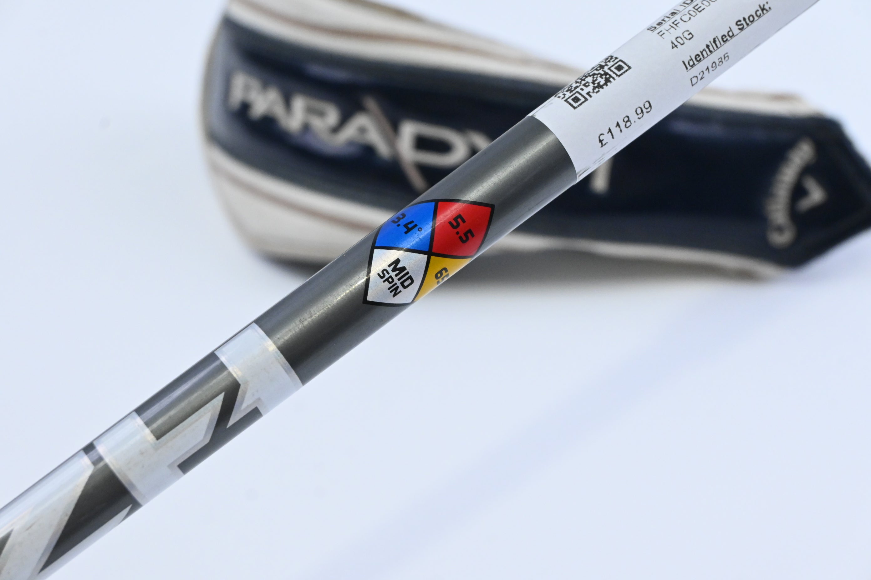 Callaway Paradym #3 Hybrid / 18 Degree / Regular Flex HZRDUS Gen4 Silver 65