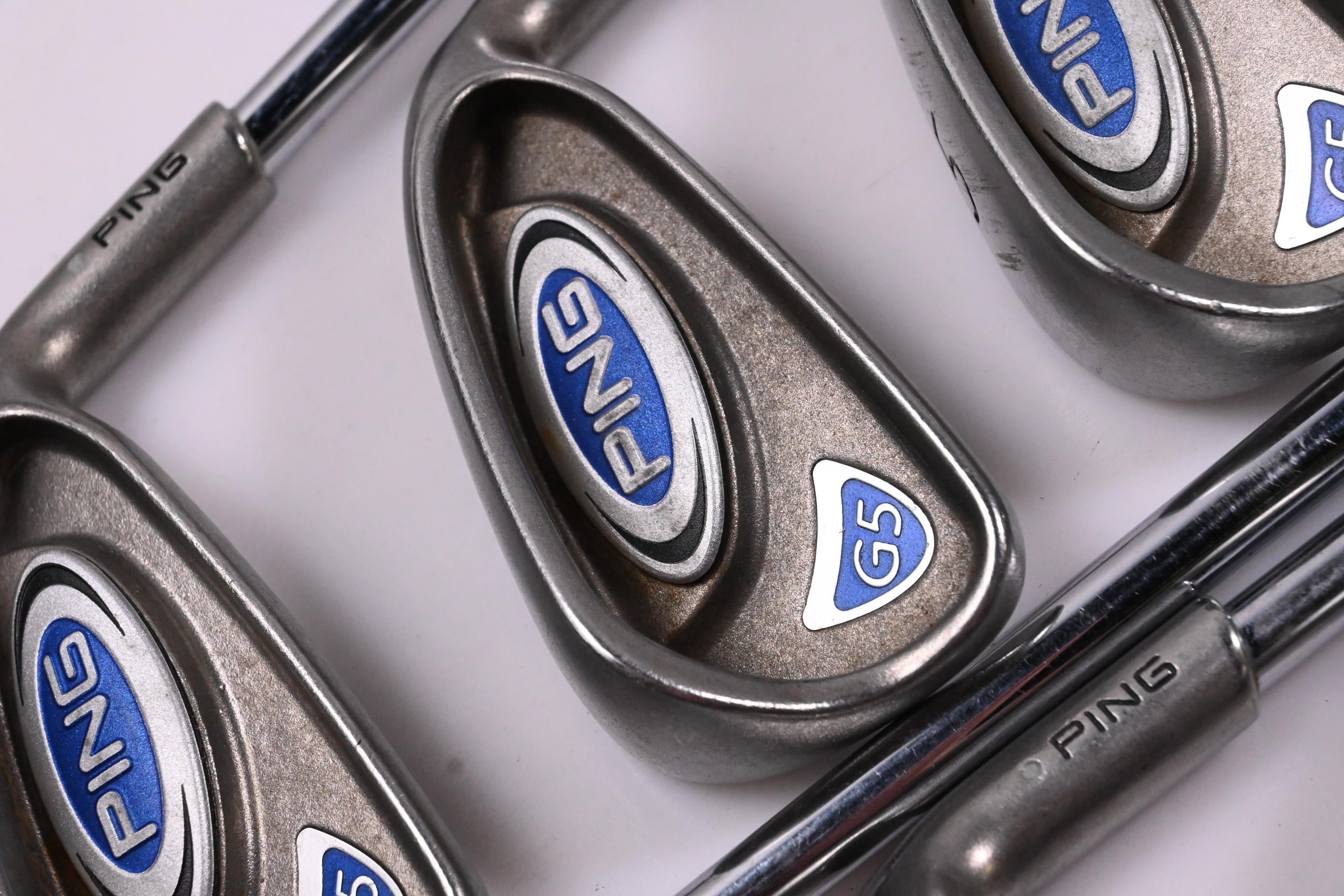 Ping G5 Irons / 3-PW / White Dot / Stiff Flex Steel Shafts