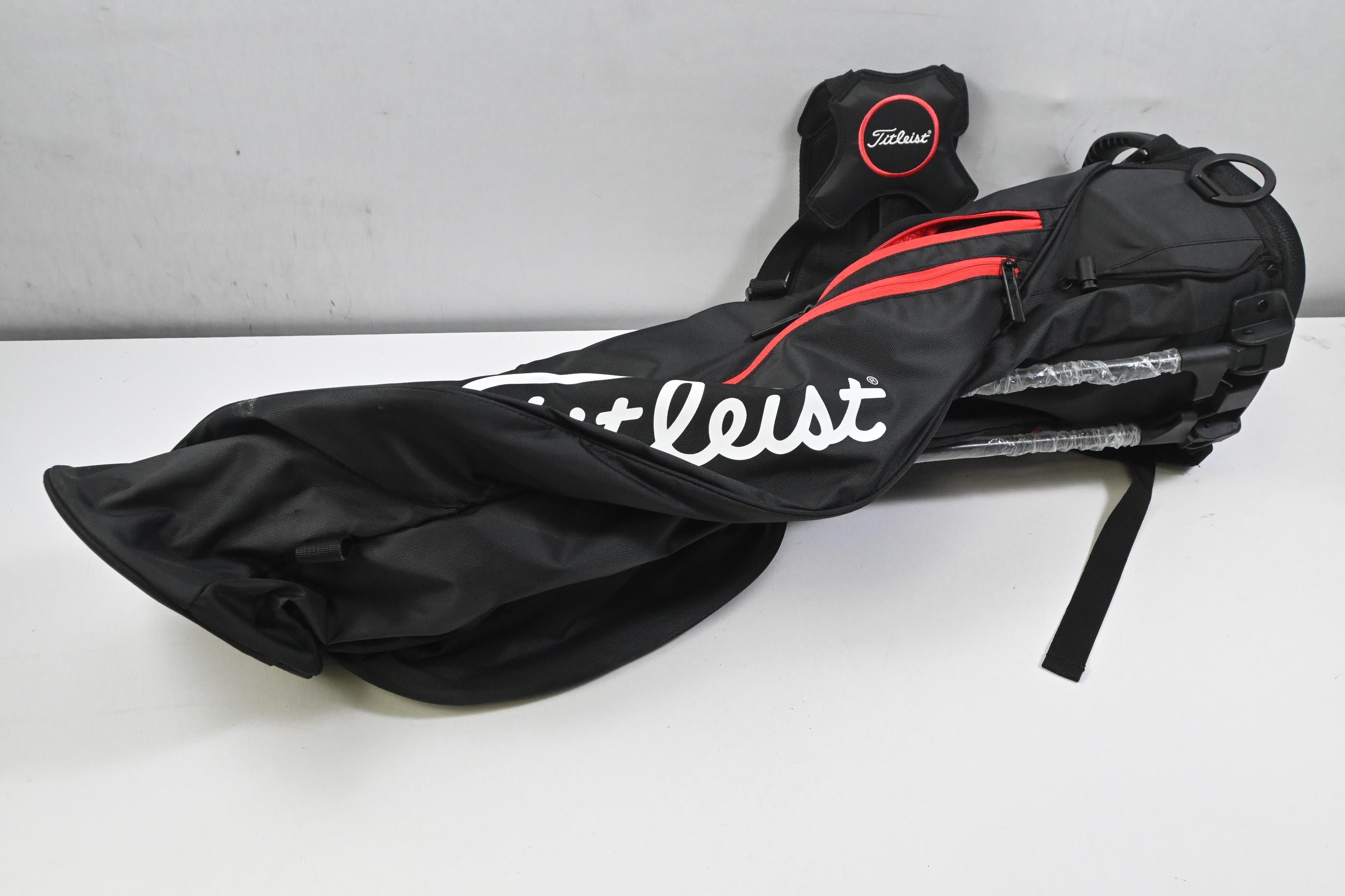 Titleist Pencil Bag / 3-Way Divider / Black & Red