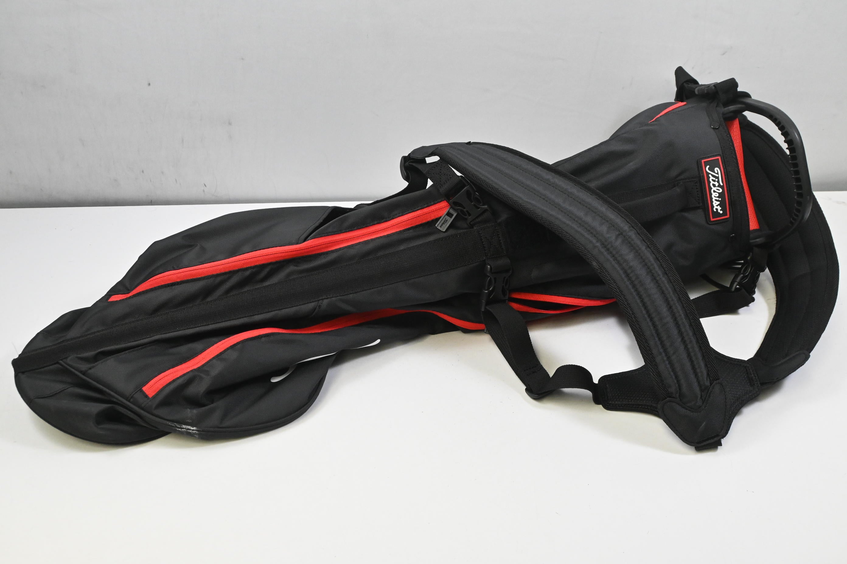 Titleist Pencil Bag / 3-Way Divider / Black & Red