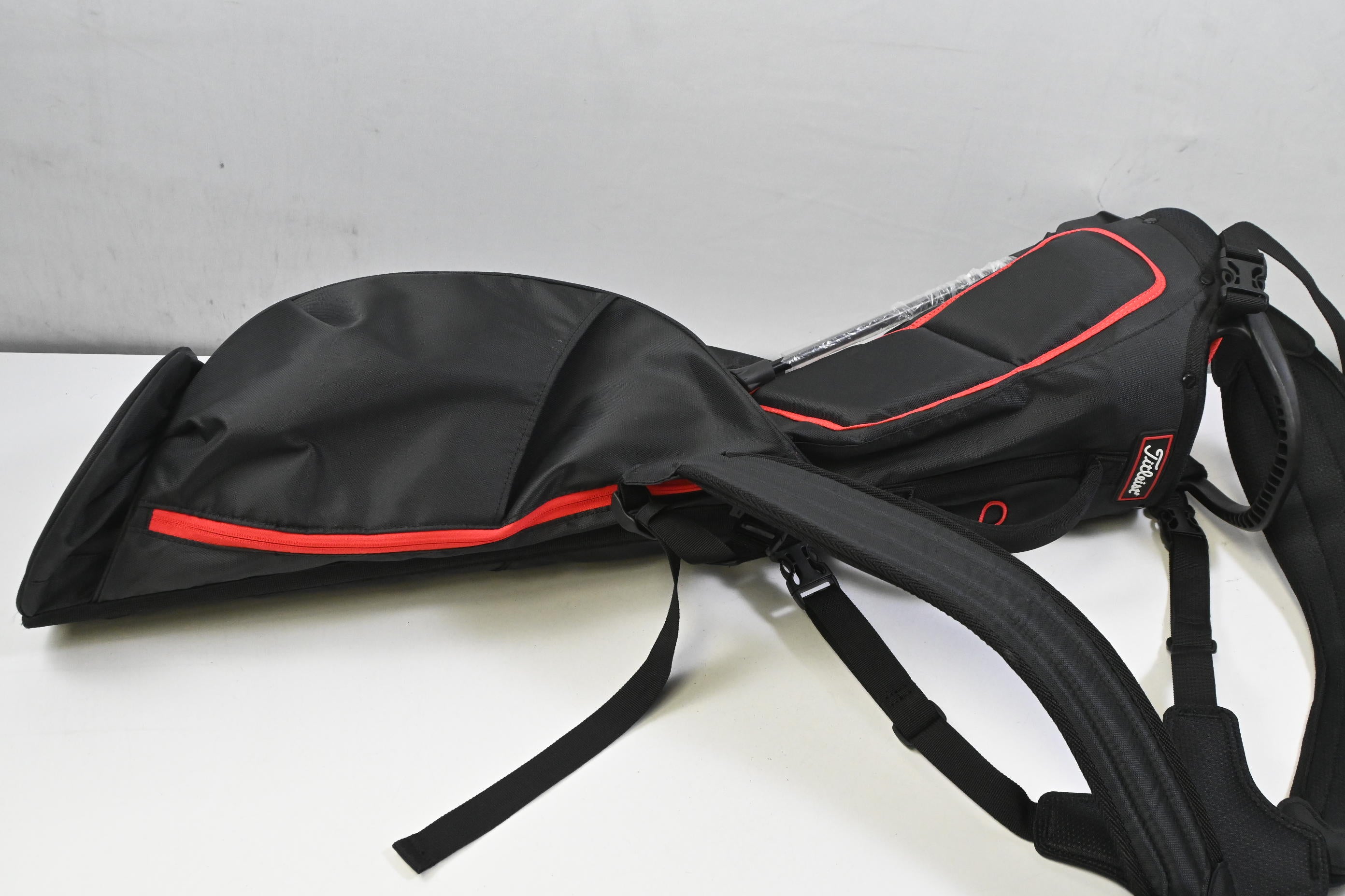 Titleist Pencil Bag / 3-Way Divider / Black & Red