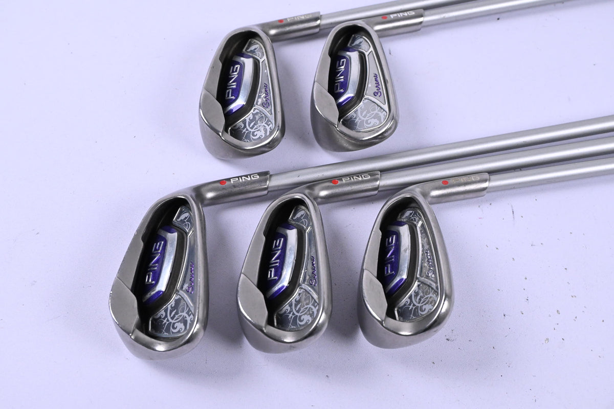 Ladies Ping Serene Combo Irons / 7-PW+SW / Red Dot / Ladies Flex ULT 210 Shafts