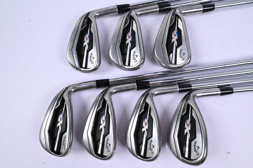 Callaway XR Irons / 5-PW+SW / Stiff Flex Steel Shafts
