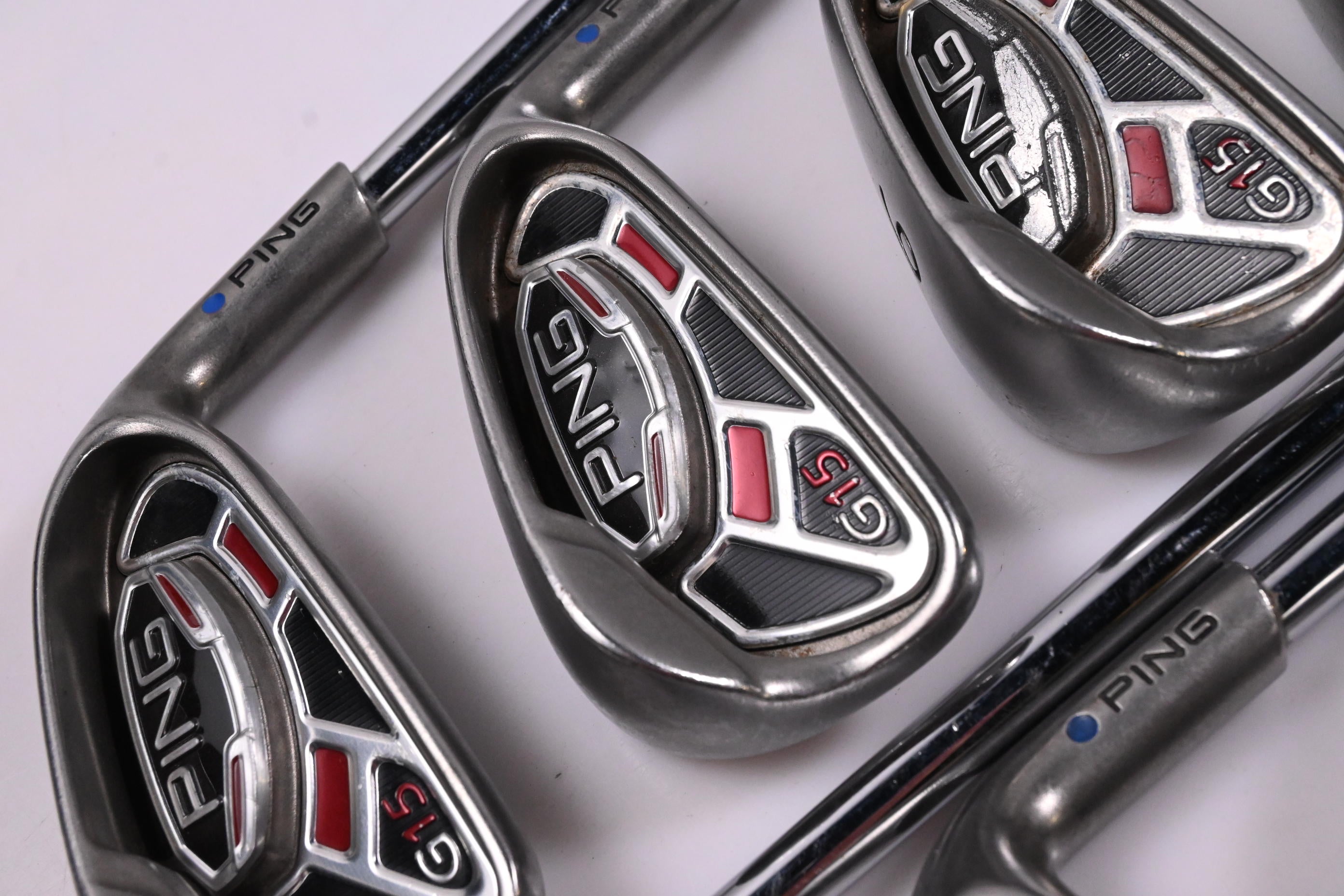Ping G15 Irons / 4-PW+SW / Blue Dot / Stiff Flex Steel Shafts