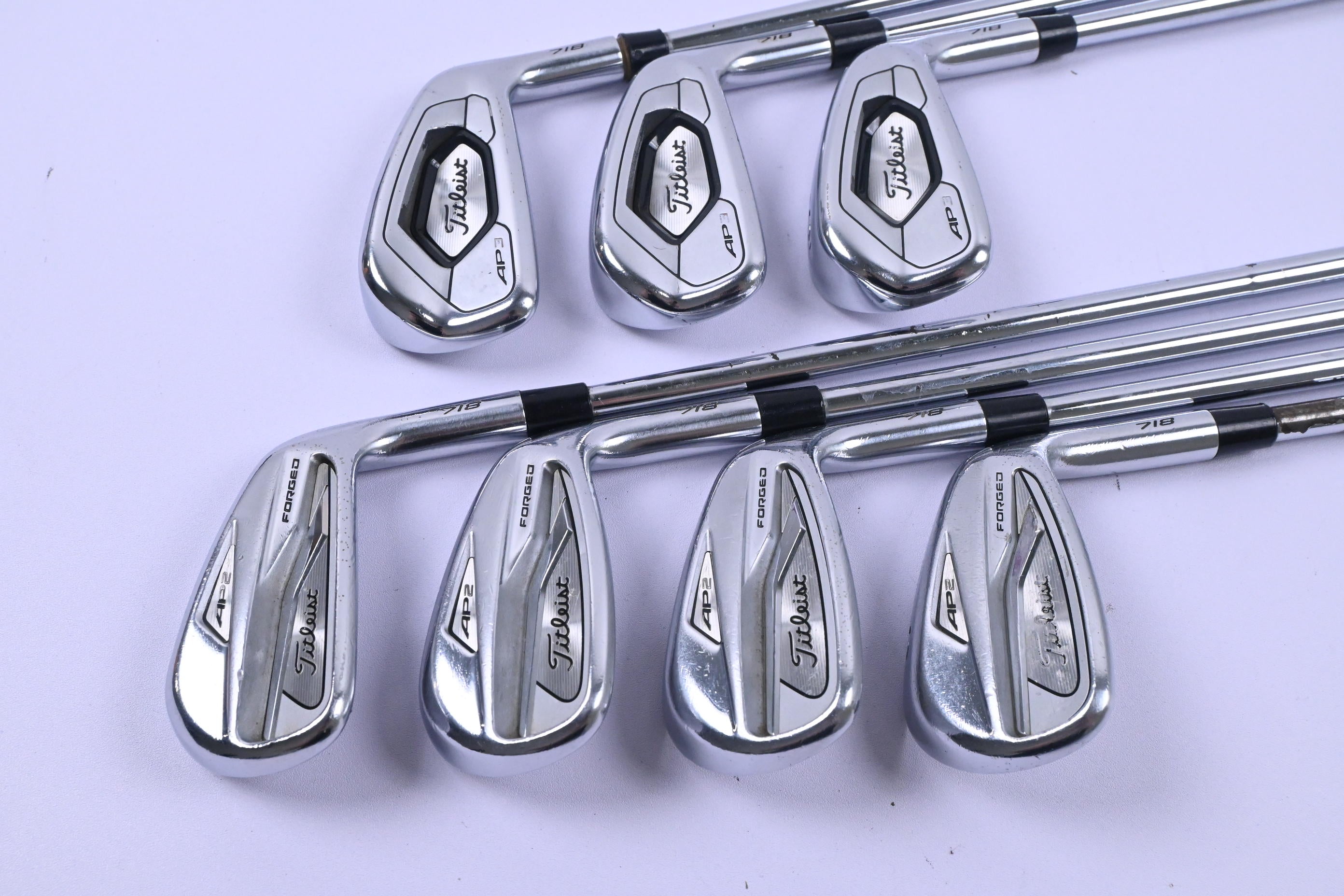 Titleist 718 AP2/718 AP3 Combo Irons / 4-PW / Stiff Flex Steel Shafts