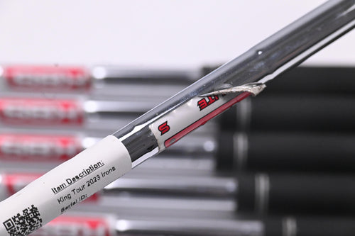 Cobra King Tour Raw 2023 Irons / 4-PW+GW / Stiff Flex KBS Tour Lite Shafts