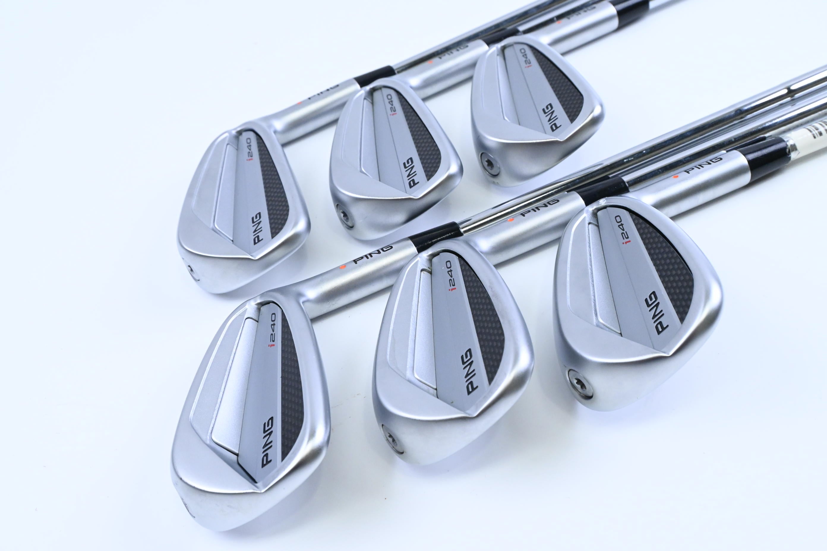 Ping I240 Irons / 5-PW / Orange Dot / Regular Flex KBS Tour 110 Shafts
