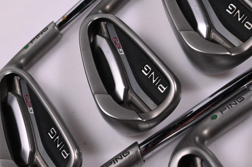 Ping G25 Irons / 5-PW+GW+SW / Green Dot / Regular Flex Ping CFS Shafts