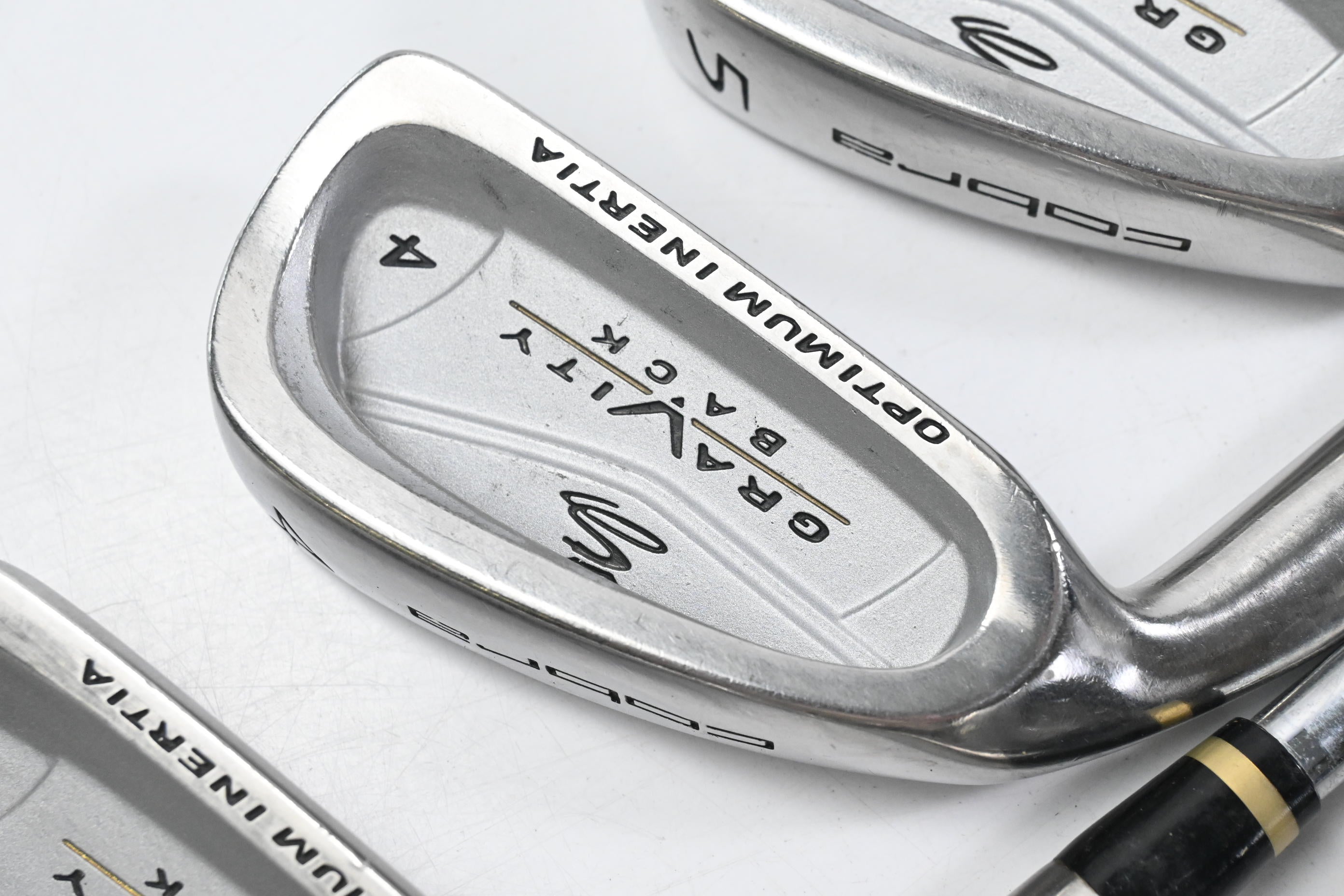 Left Hand Cobra Gravity Back Irons / 3-PW+SW+LW / Regular Flex Cobra Shafts
