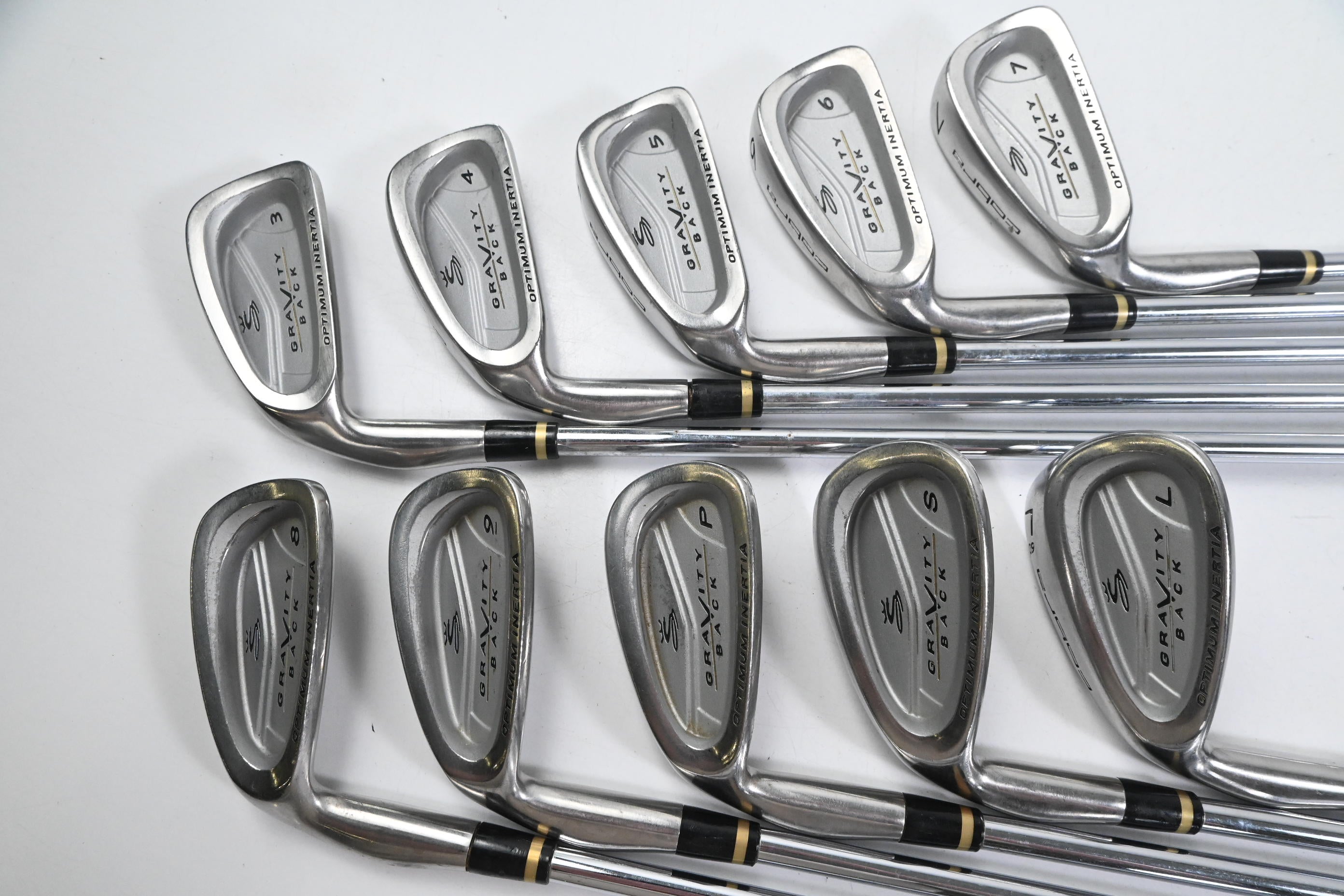 Left Hand Cobra Gravity Back Irons / 3-PW+SW+LW / Regular Flex Cobra Shafts