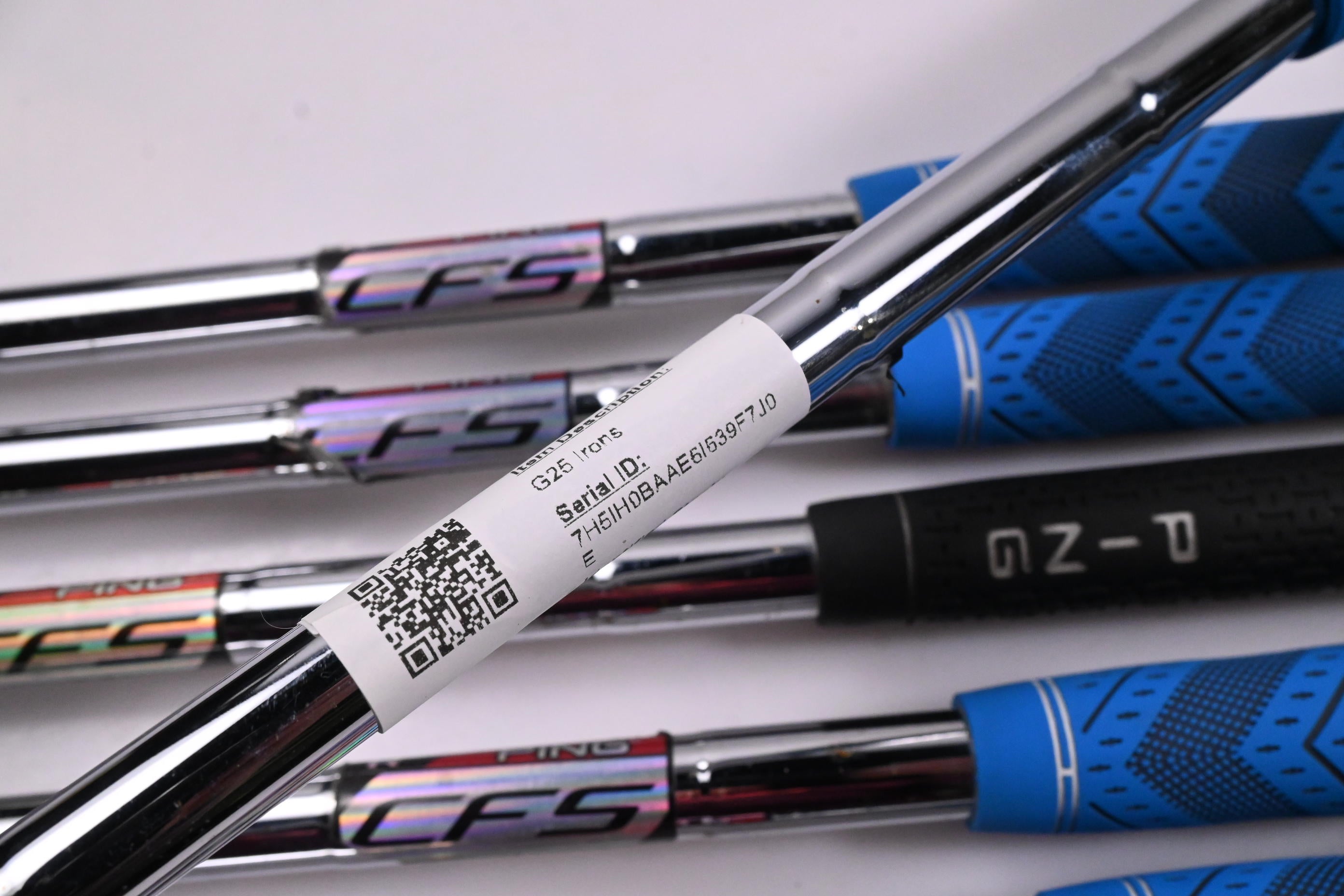 Ping G25 Irons / 5-PW+GW+SW / Green Dot / Regular Flex Ping CFS Shafts