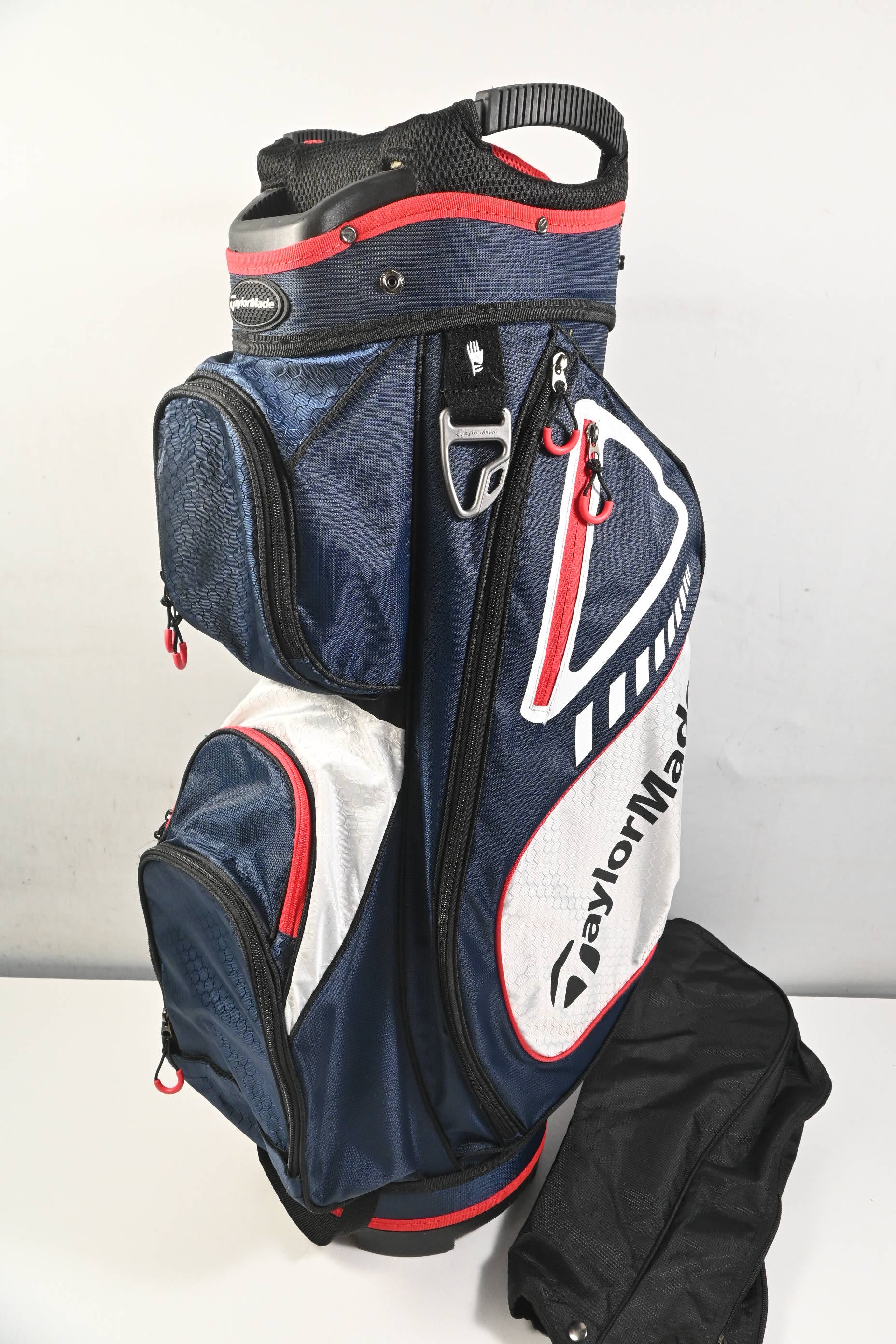 Taylormade Cart Bag / 15-Way Divider / Navy, White & Red