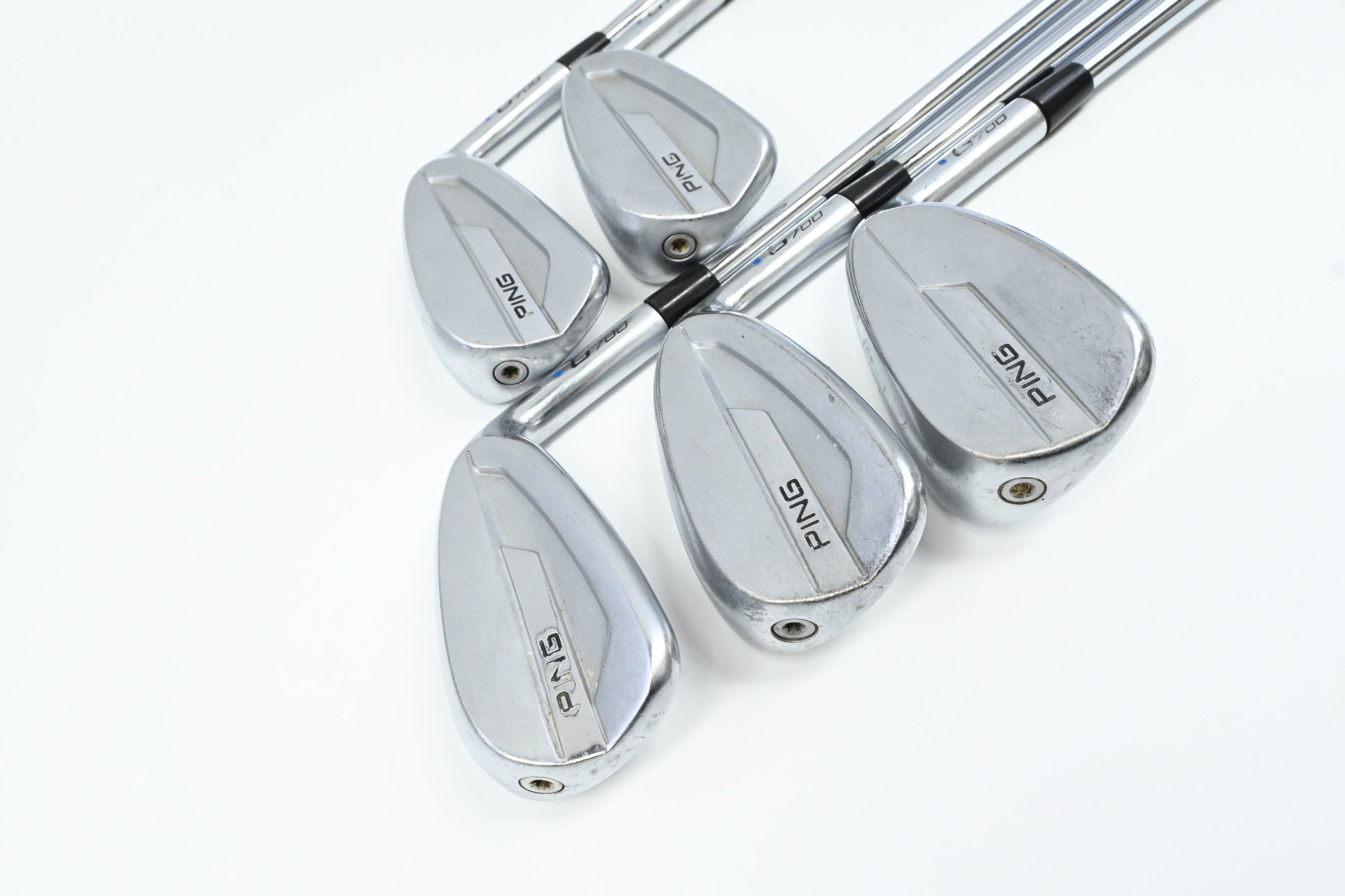 Ping G700 Irons / 6-PW / Blue Dot / Stiff Flex Dynamic Gold 105 S300 Shafts