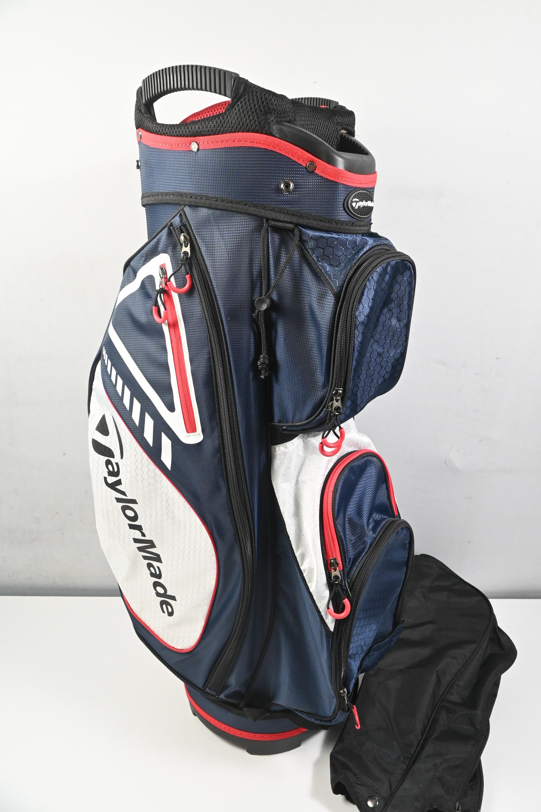 Taylormade Cart Bag / 15-Way Divider / Navy, White & Red