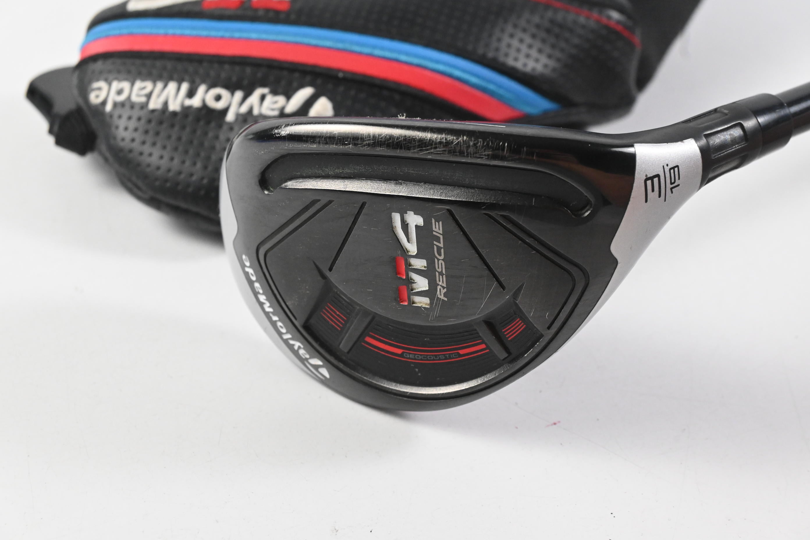 Taylormade M4 #3 Hybrid / 19 Degree / Stiff Flex Fujikura Atmos Red 7 Shaft