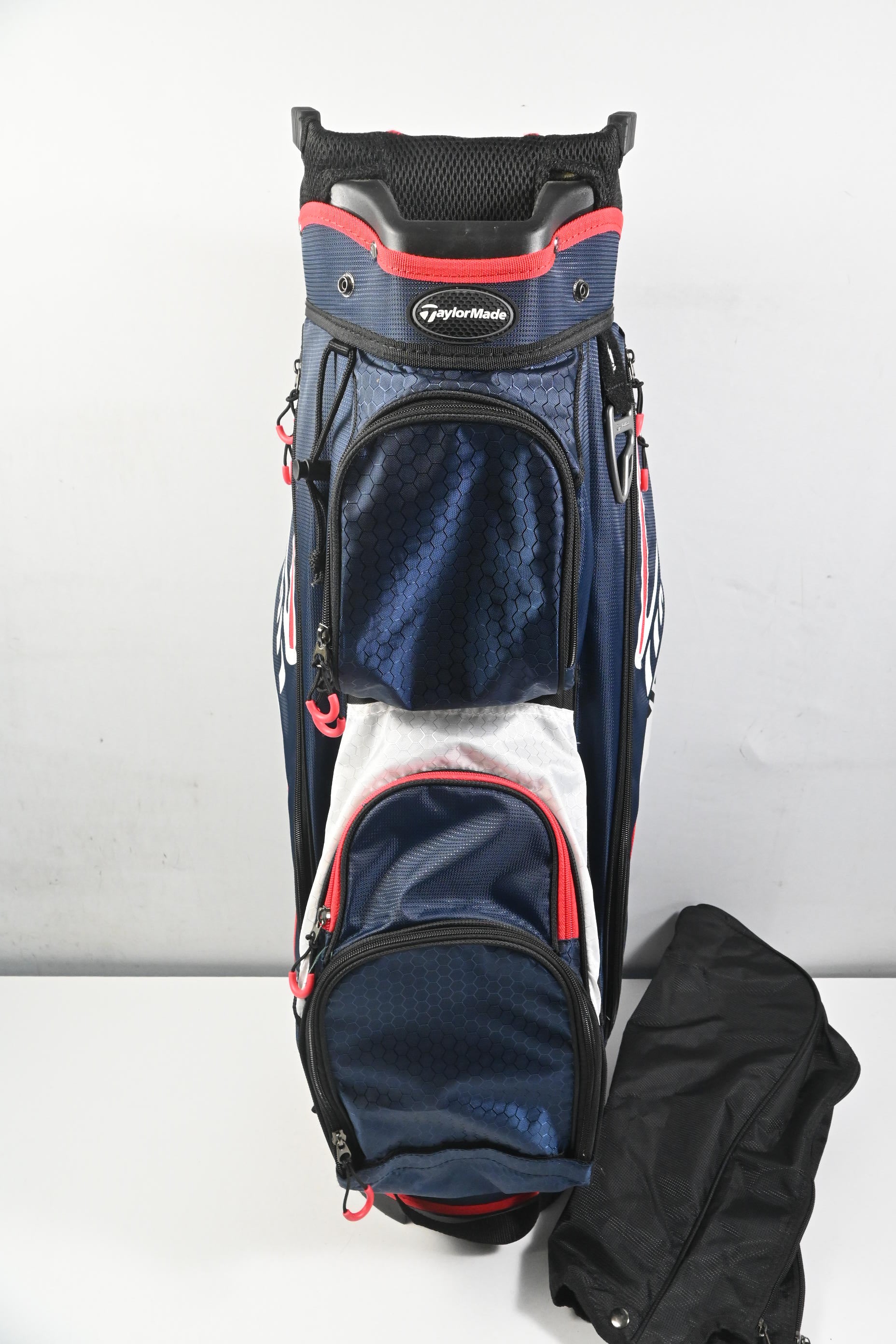 Taylormade Cart Bag / 15-Way Divider / Navy, White & Red
