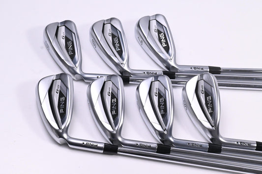 Left Hand Ping G425 Irons / 5-PW+SW / Black Dot / Regular Flex Ping AWT 2.0
