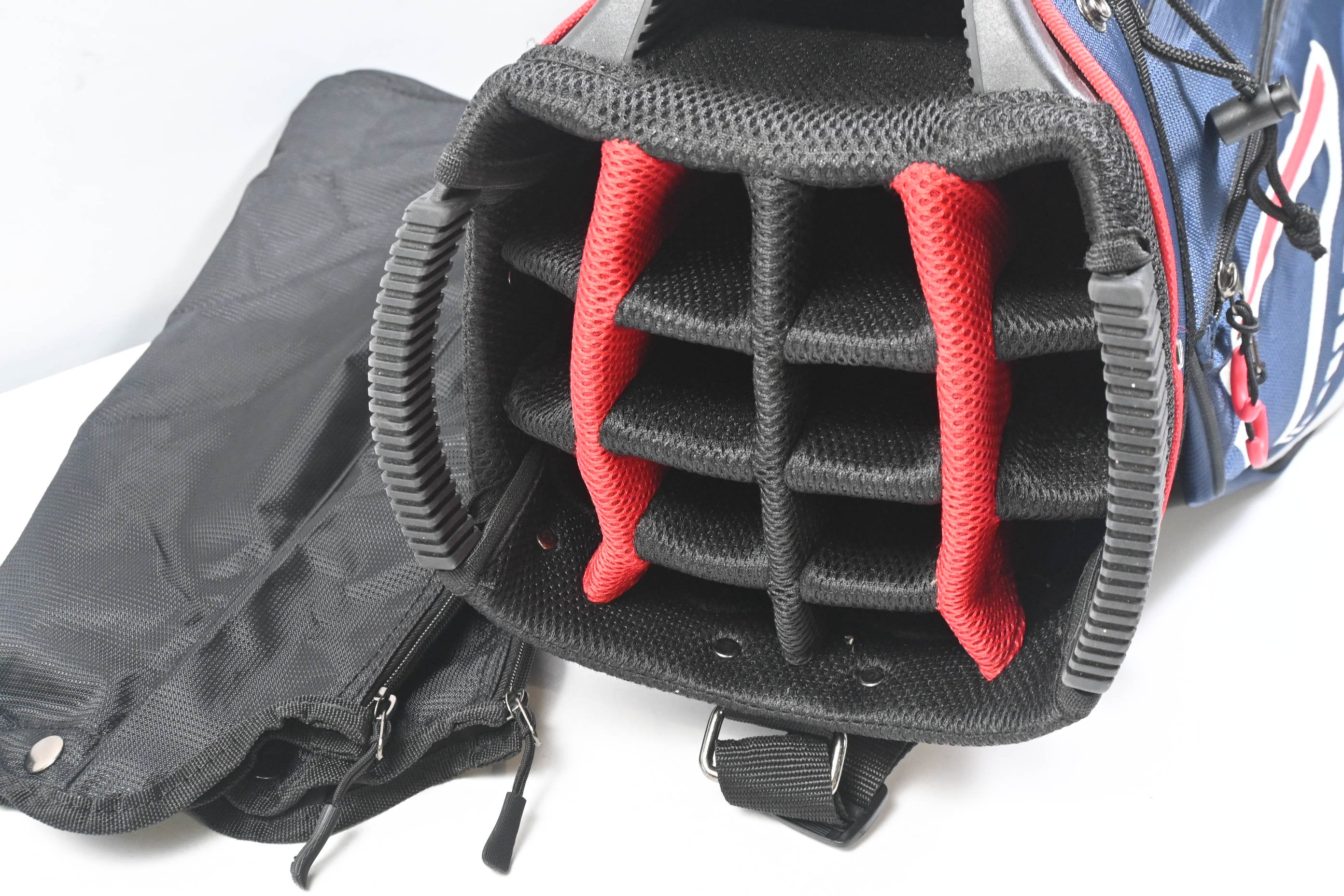 Taylormade Cart Bag / 15-Way Divider / Navy, White & Red