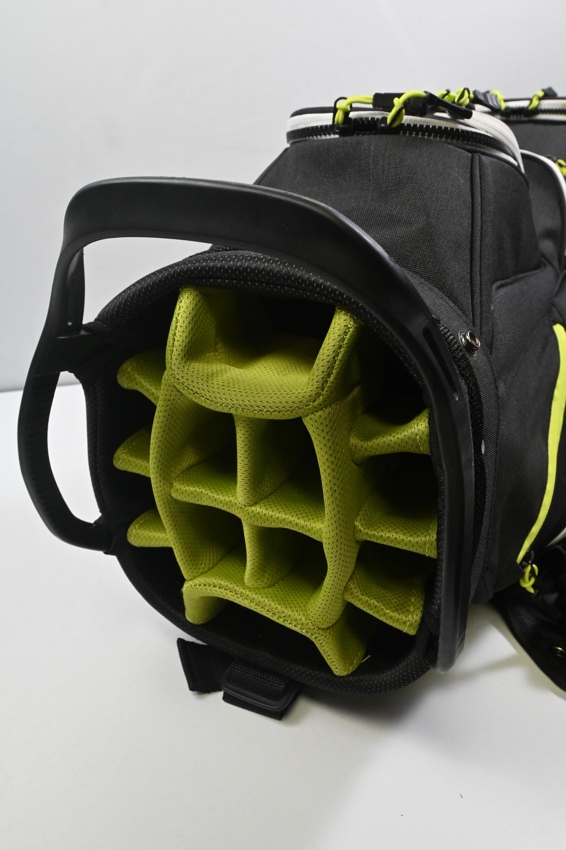 Cobra Cart Bag / 14-Way Divider / Black, White & Green
