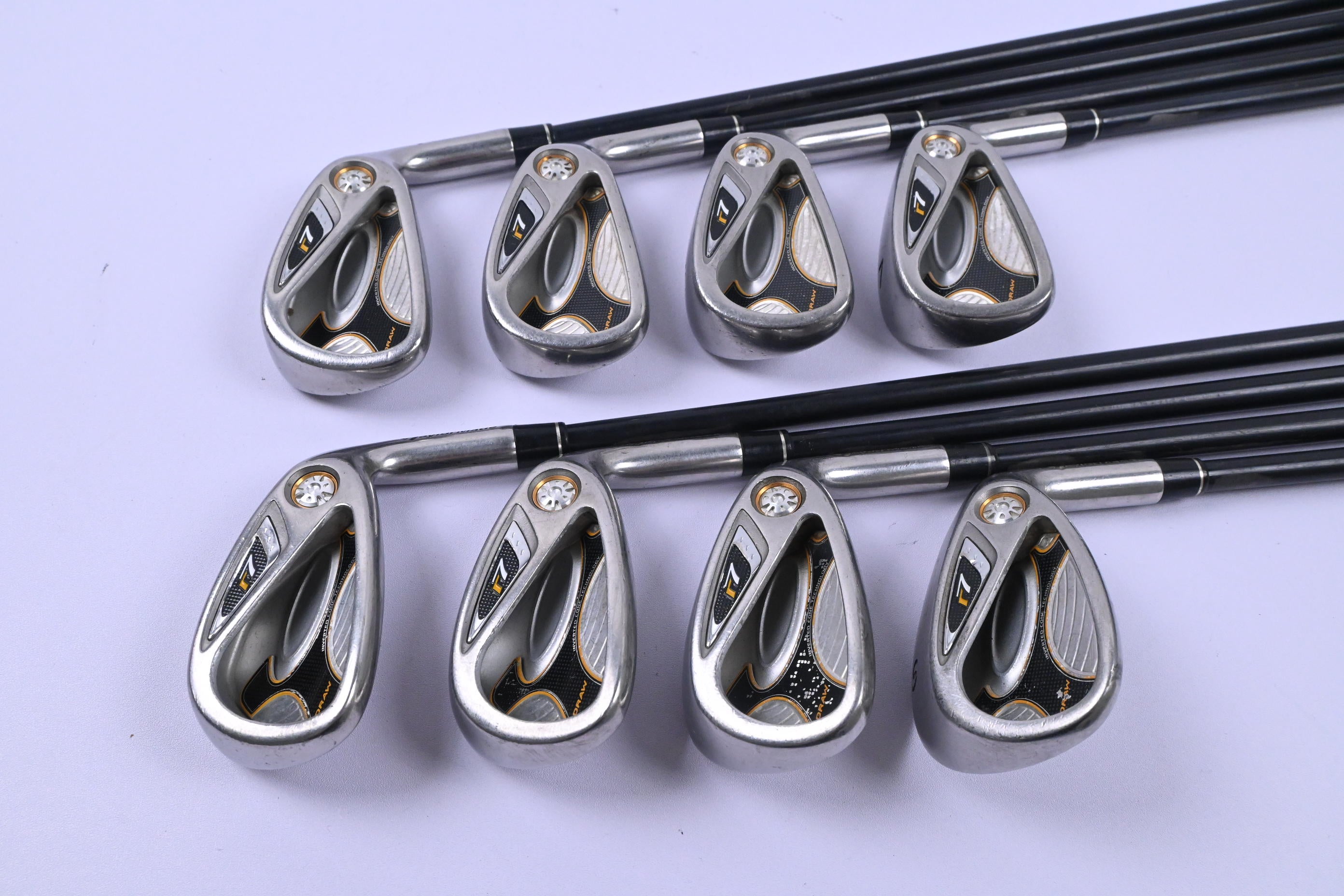 Taylormade R7 Draw Irons / 4-PW+SW / Regular Flex Taylormade REAX 55 Shafts