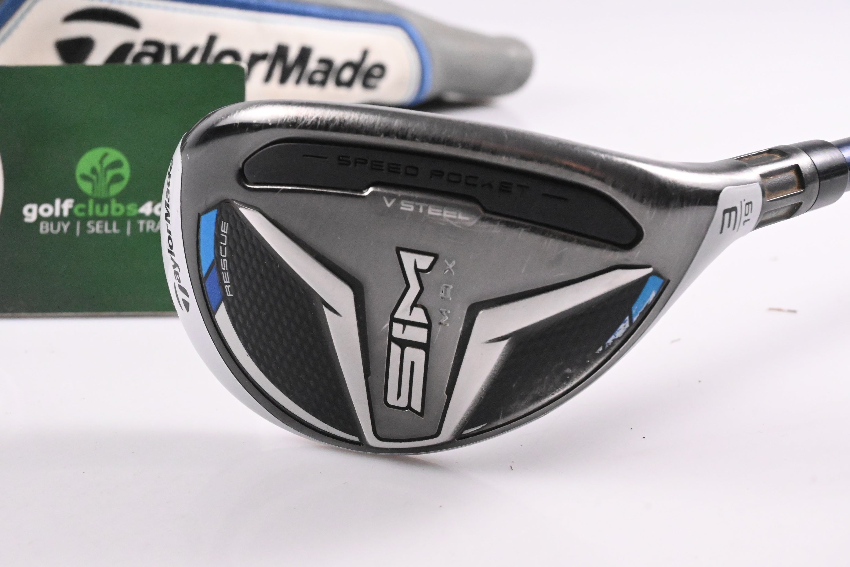 Taylormade SIM Max #3 Hybrid / 19 Degree / Stiff Flex Ventus Blue 7 Shaft