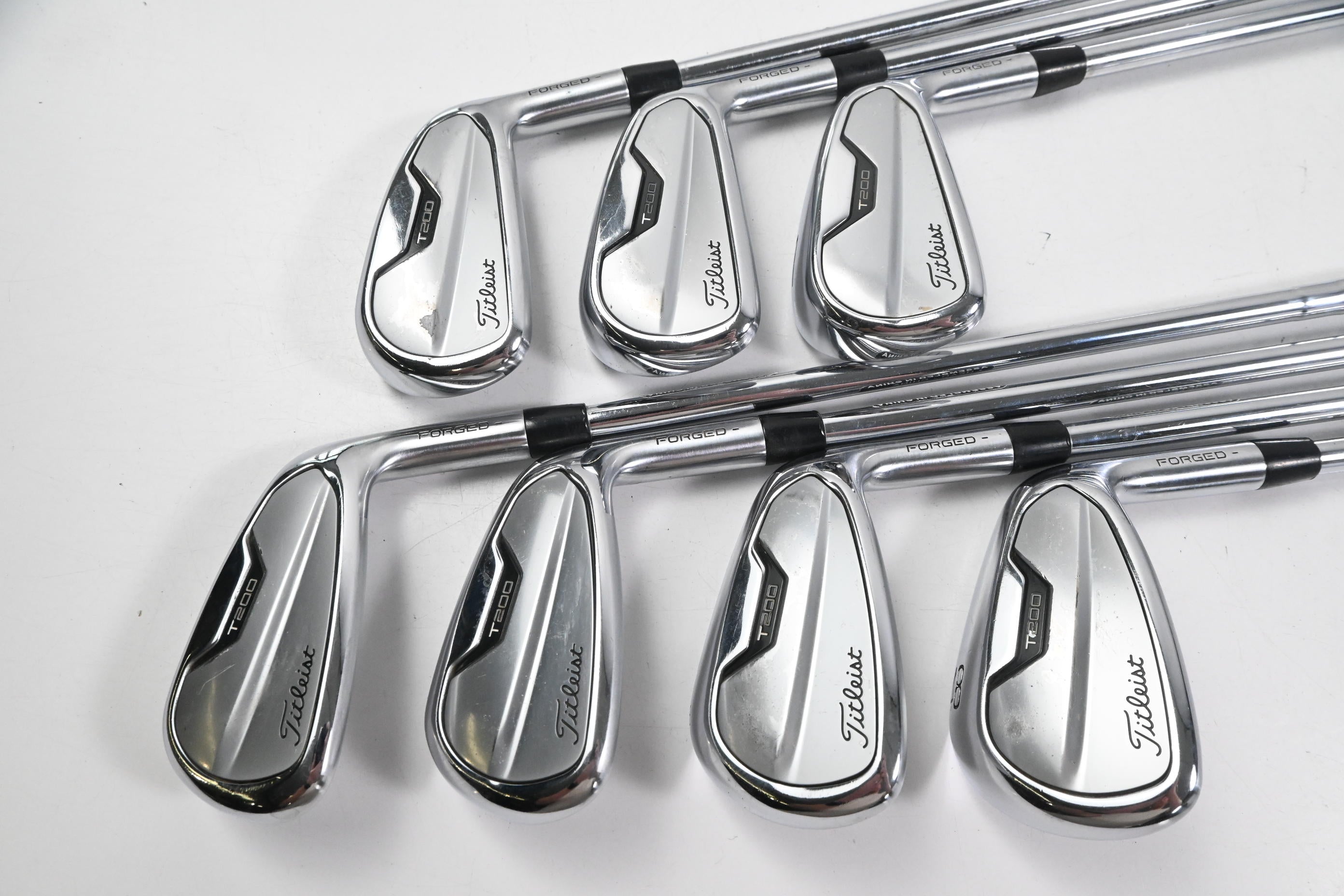 Titleist T200 2021 Irons / 5-PW+GW / Stiff Flex AMT Black S300 Shafts