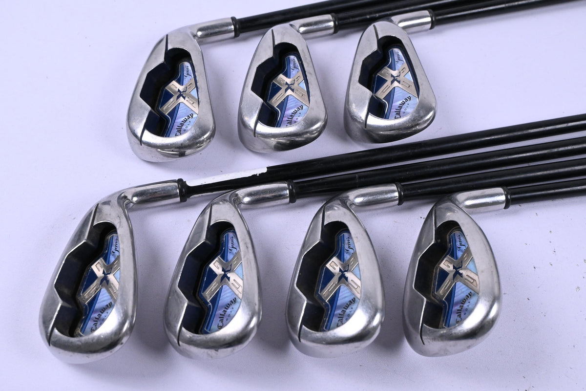 Ladies Callaway X-18 Irons / 5-PW+SW / Ladies Flex Callaway Gems 45 Shafts