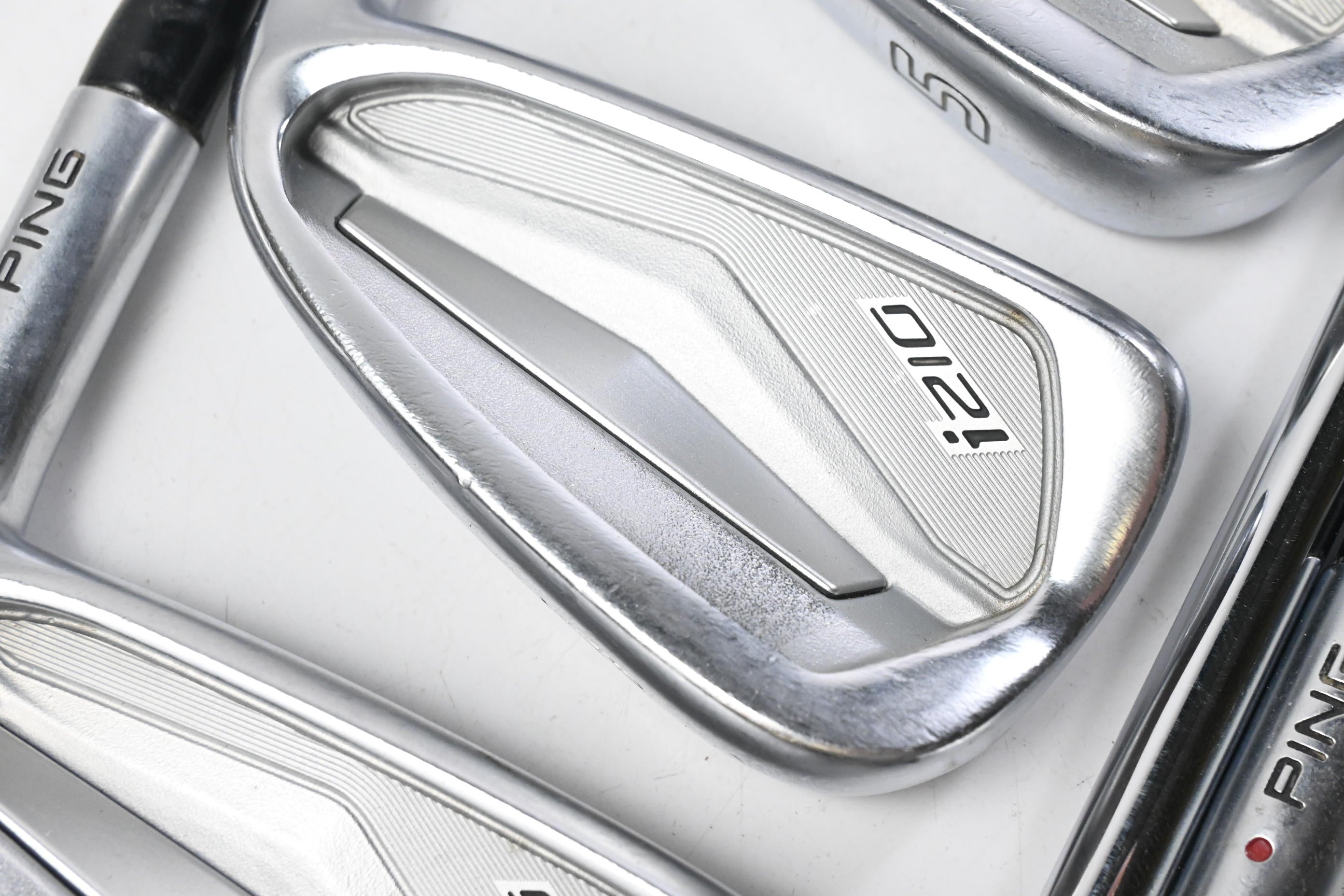 Ping i210 Irons / 3-PW+GW / Red Dot / Stiff Flex Steel Shafts
