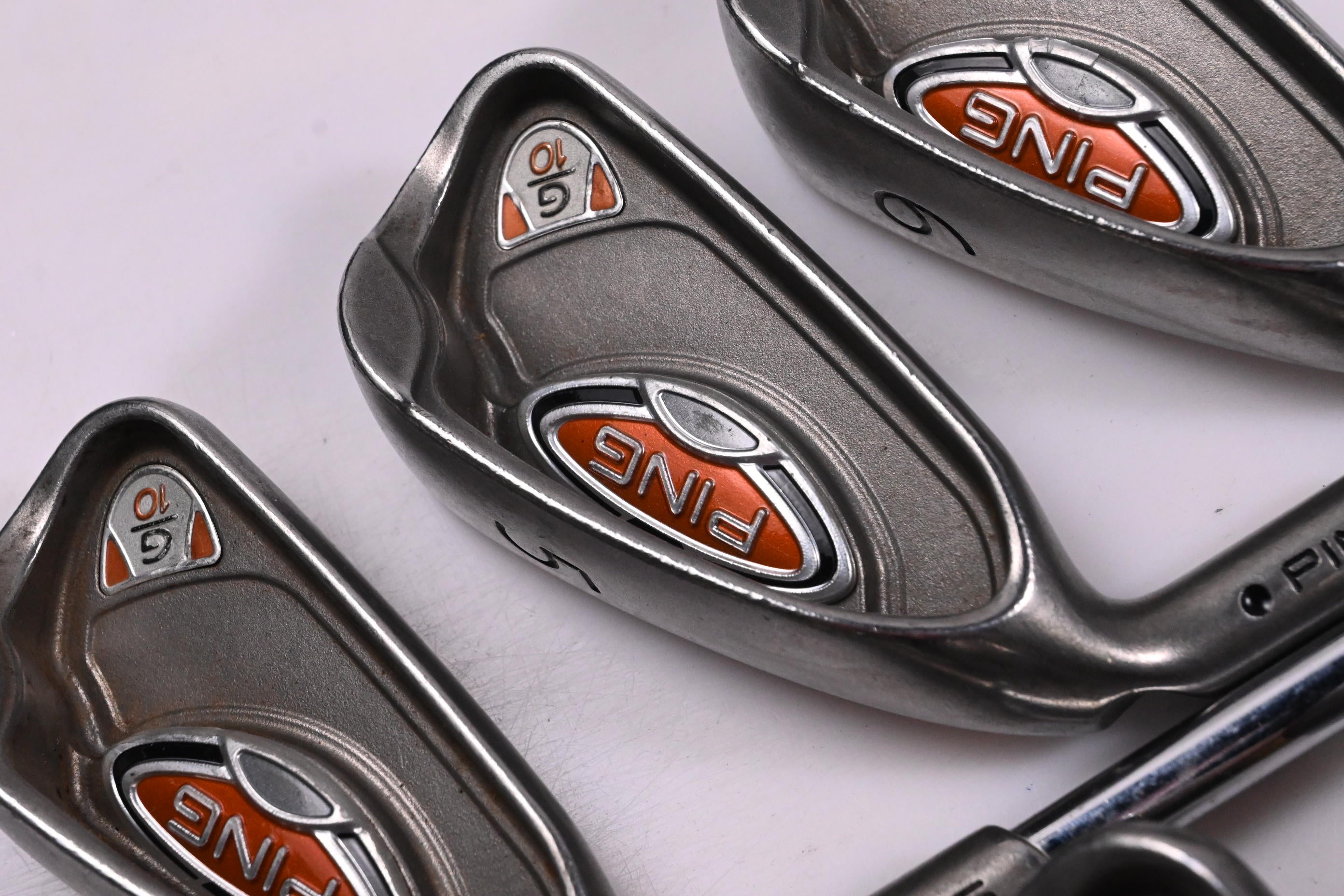 Left Hand Ping G10 Irons / 4-PW / Black Dot / Regular Flex Steel Shafts