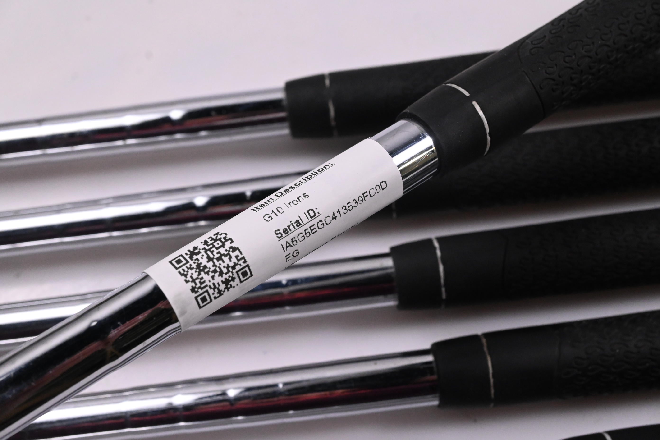 Left Hand Ping G10 Irons / 4-PW / Black Dot / Regular Flex Steel Shafts