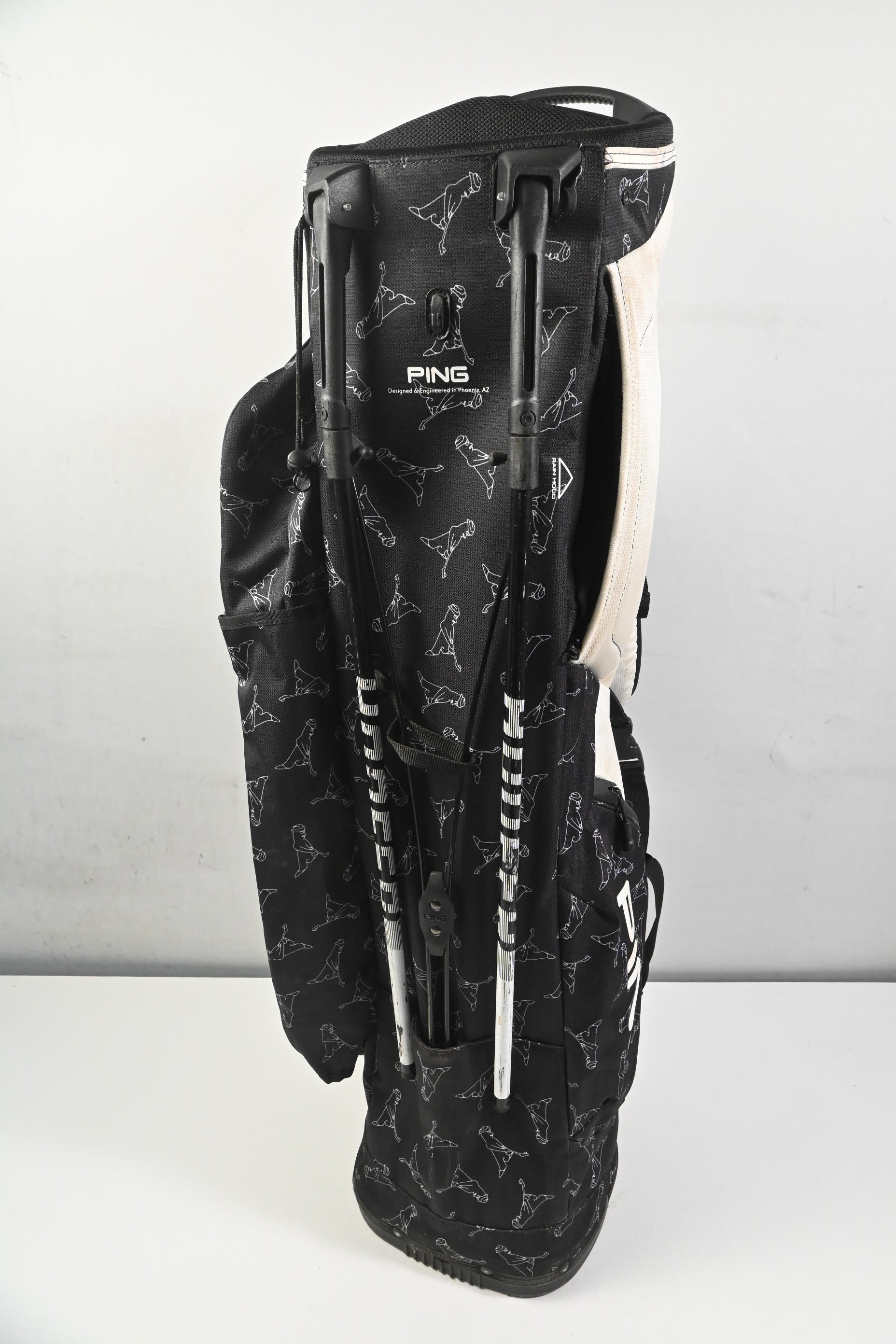Ping Hoofer Lite Stand Bag / 4-Way Divider / Black, White