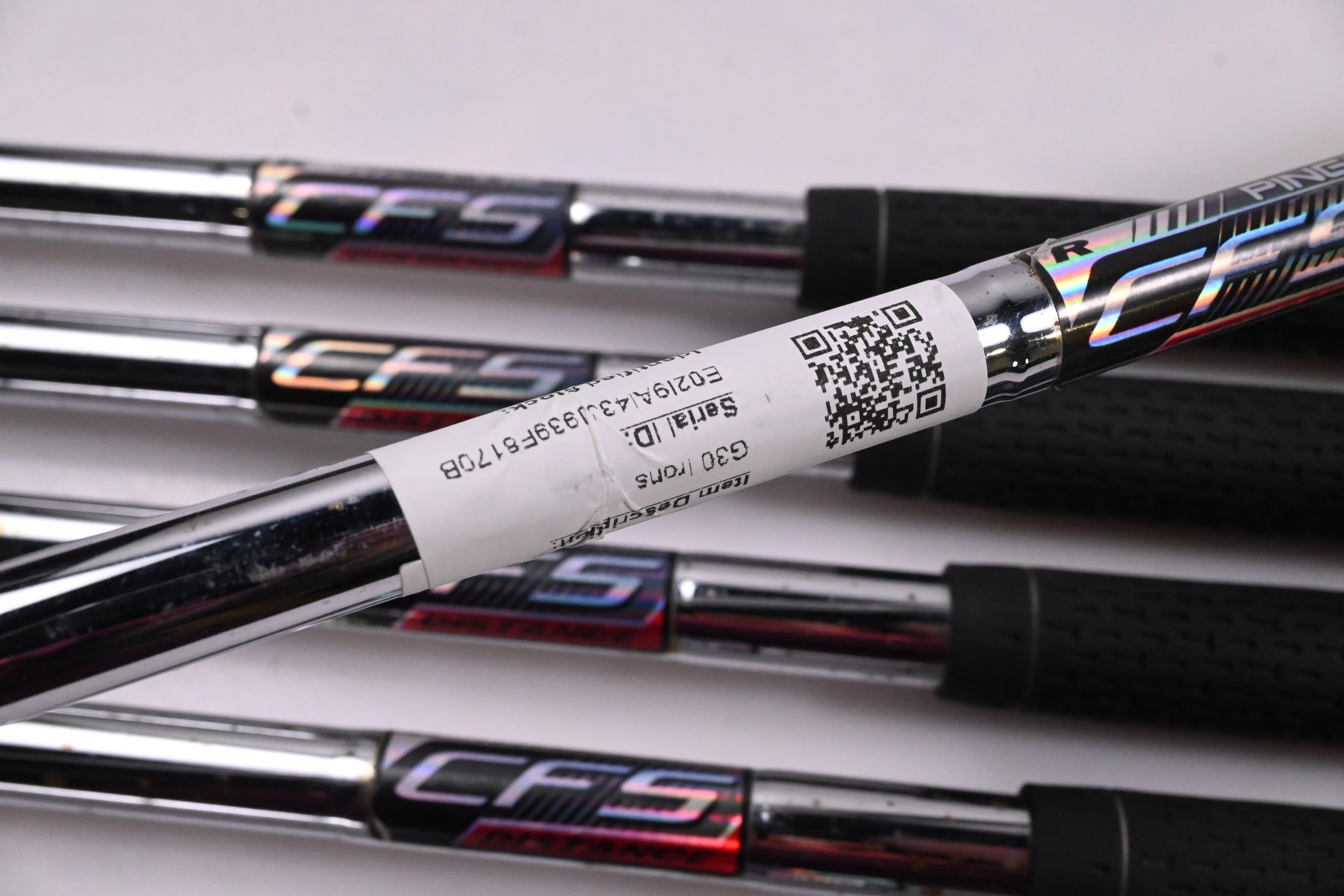 Left Hand Ping G30 Irons / 5-PW / Purple Dot / Regular Flex Ping CFS Shafts