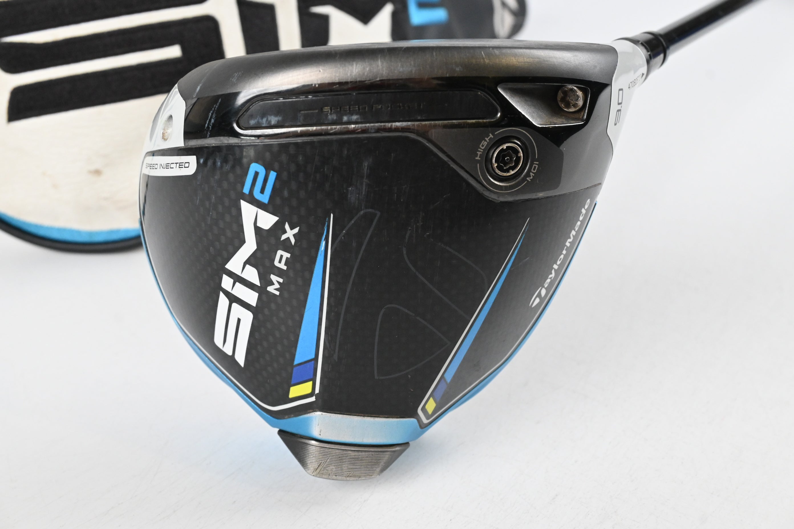 Taylormade SIM2 Max Driver / 9 Degree / Stiff Flex Kai'li Blue 60 Shaft