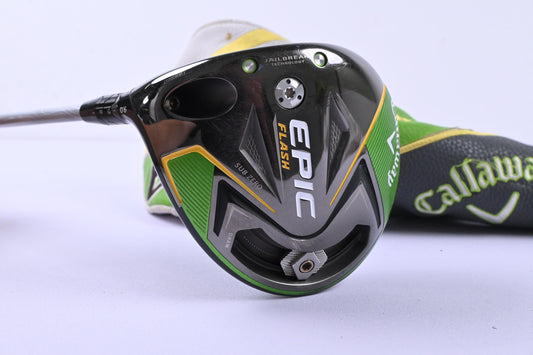 Left Hand Callaway Epic Flash Sub Zero Driver / 9 Degree / Stiff Flex EvenFlow
