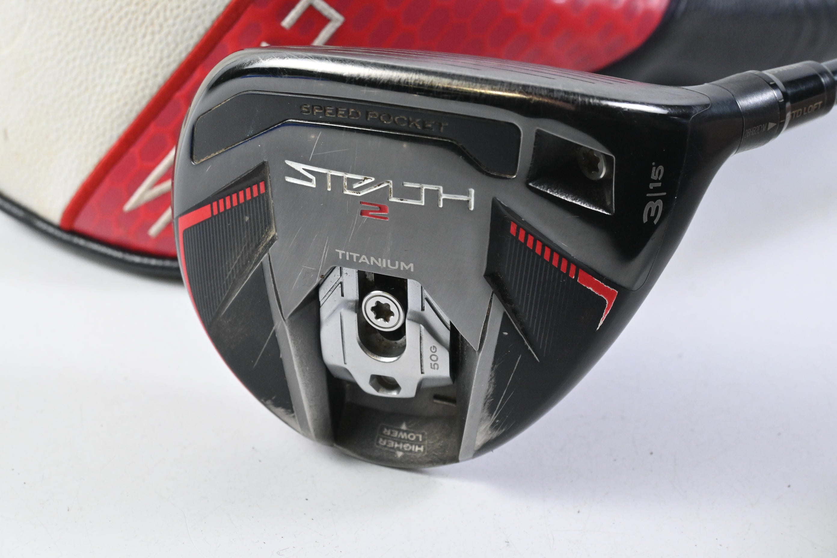 Taylormade Stealth 2 Plus #3 Wood / 15 Degree / Stiff Flex Kai'li Red 75 Shaft