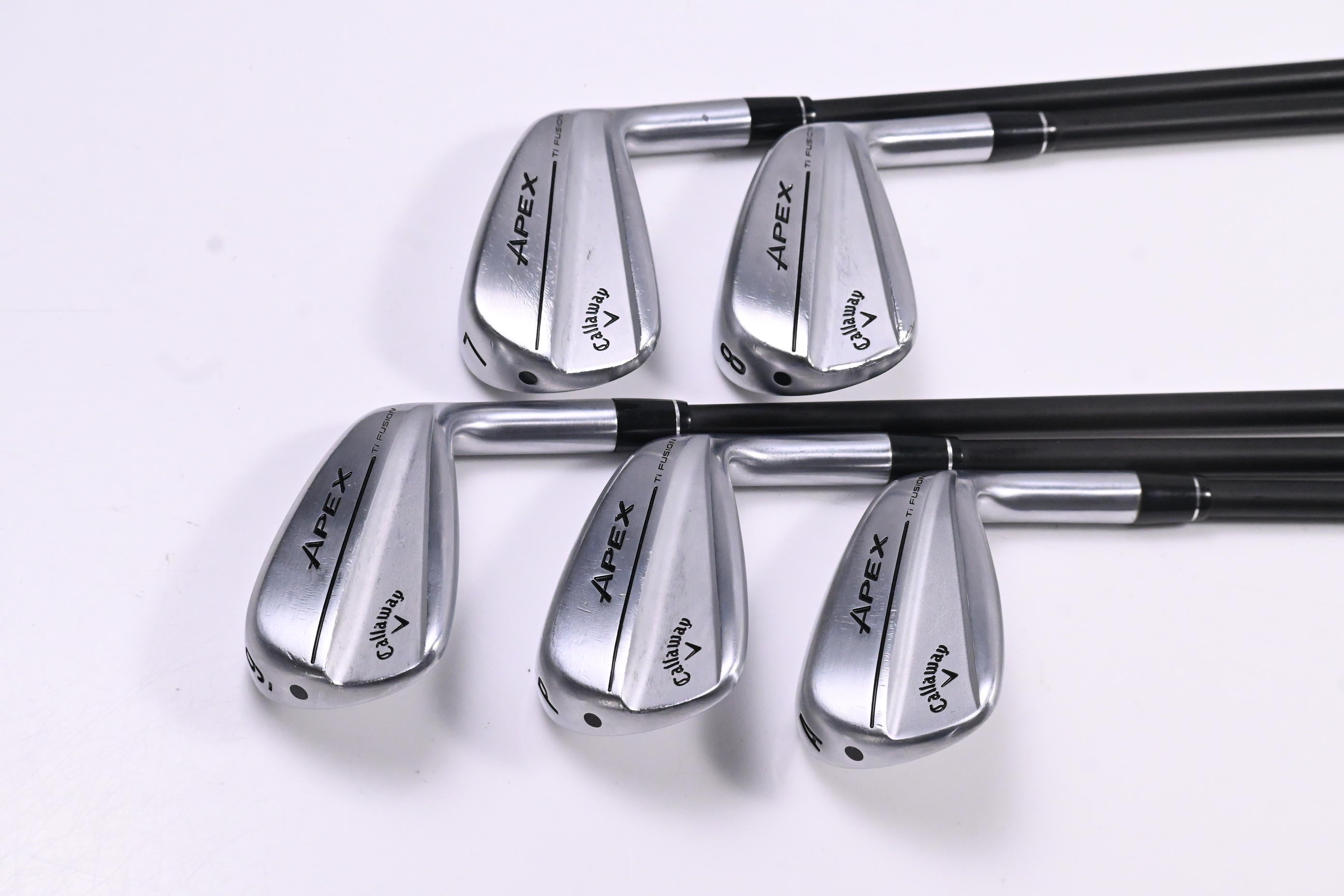 Callaway Apex Ti Fusion 250 Irons / 7-PW+AW / Stiff Flex MMT 90 Shafts