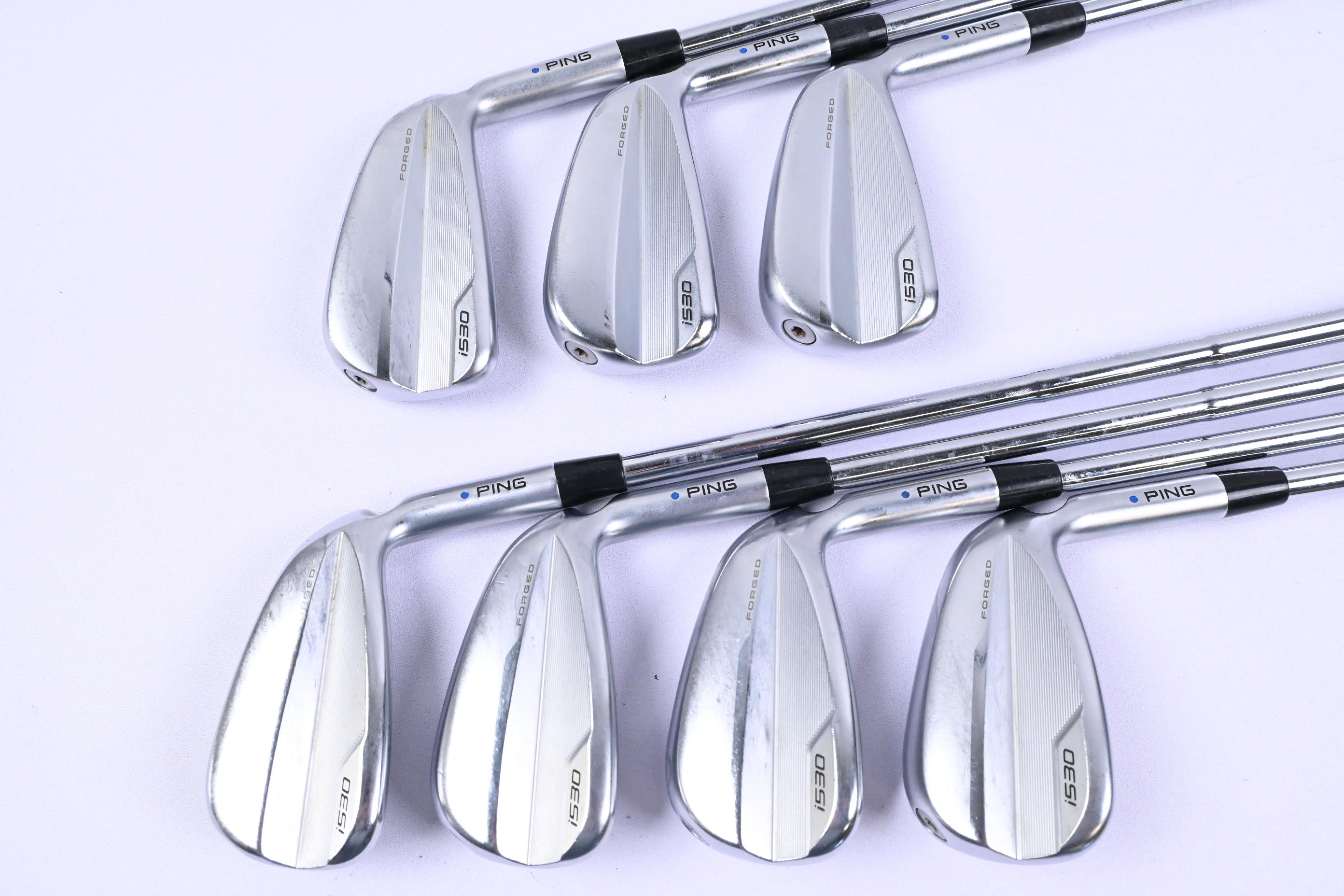 Ping i530 Irons / 5-PW+GW / Blue Dot / Stiff Flex Dynamic Gold Mid 115 Shafts