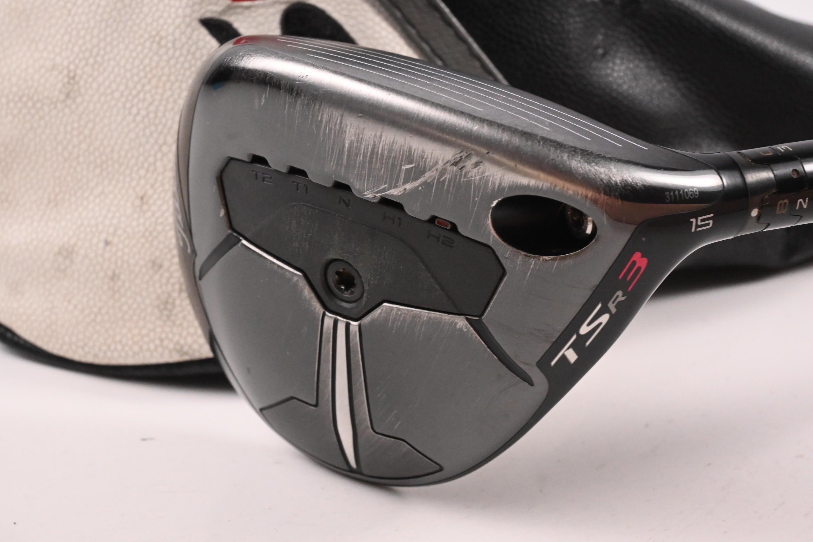 Titleist TSR3 #3 Wood / 15 Degree / Stiff Flex HZRDUS Black 70 Shaft