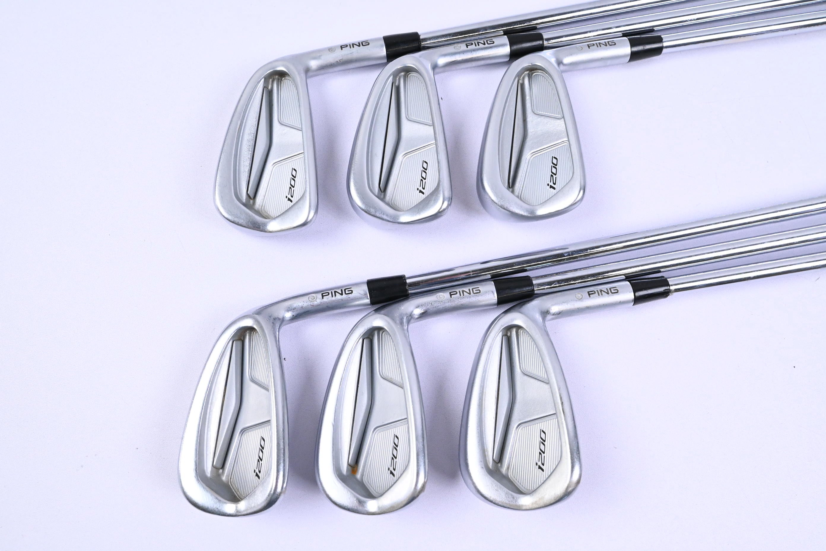 Ping i200 Irons / 5-PW / Silver Dot / Stiff Flex Ping AWT 2.0 Shafts