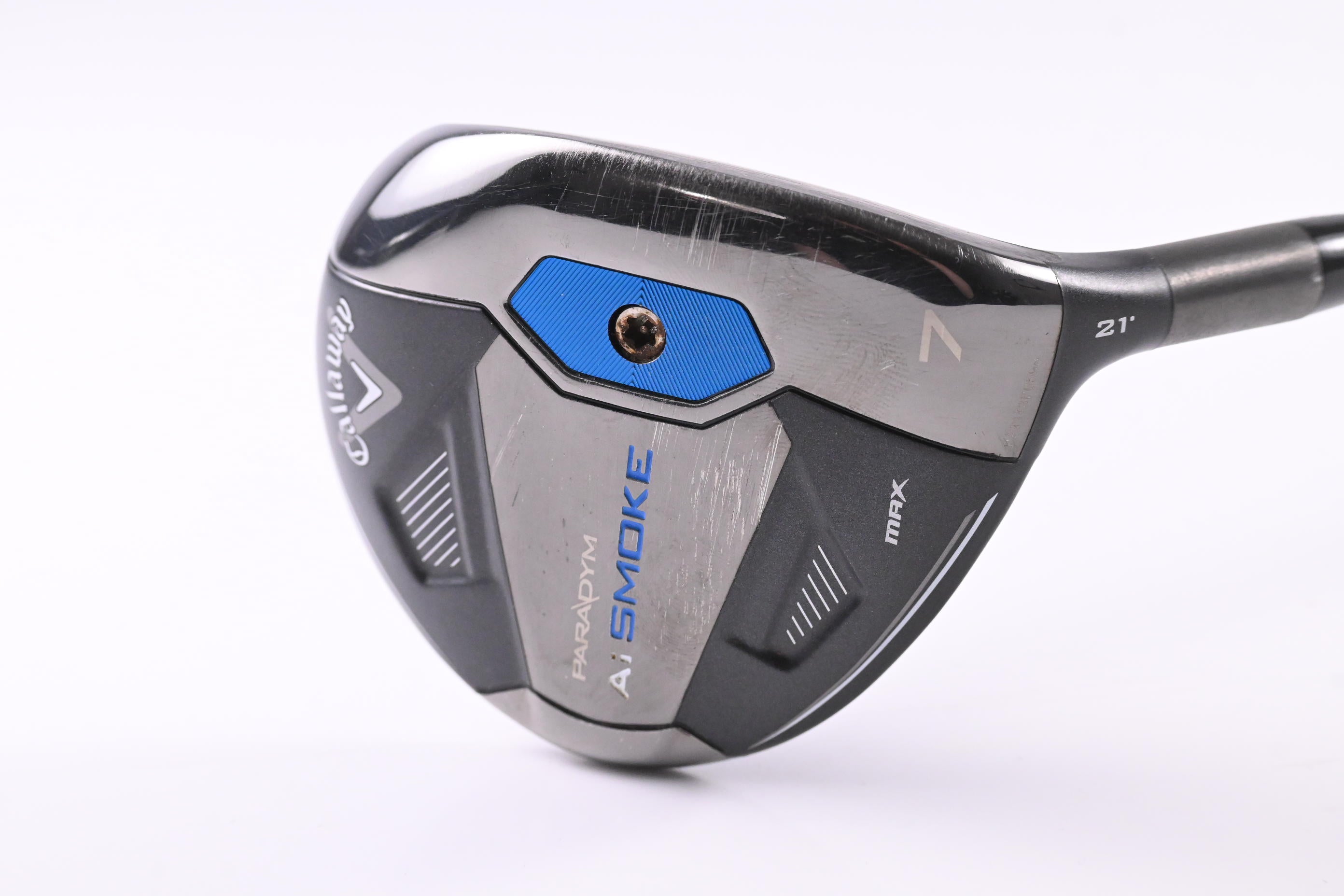 Callaway Paradym Ai Smoke Max #7 Wood / 21 Degree / Regular Flex Accra GX Blue