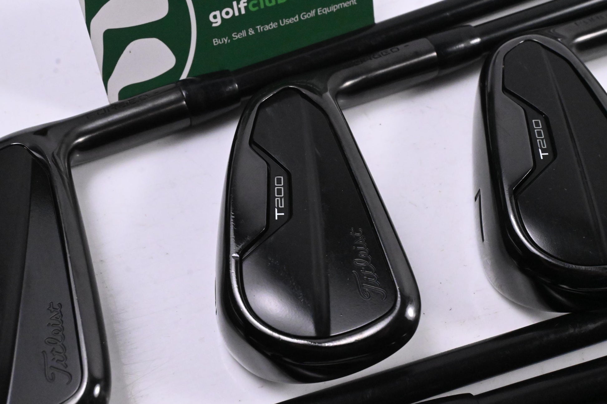 Titleist T200 Ltd Edition Black Irons / 5-PW+48 / Stiff Flex AMT Black S300