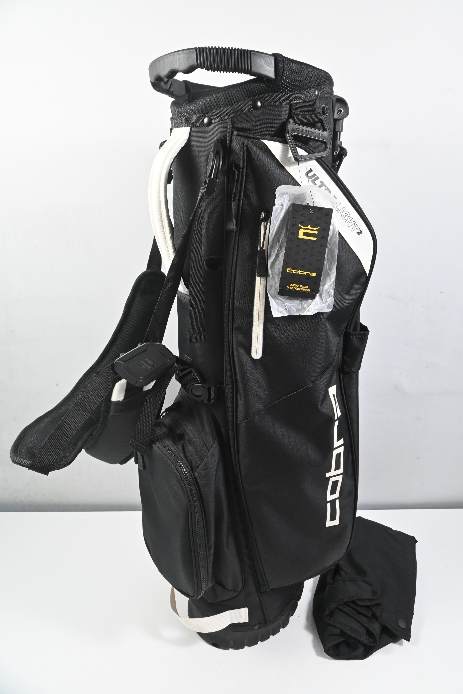 Cobra Ultralight 2 Stand Bag / 3-Way Divider / Black, White