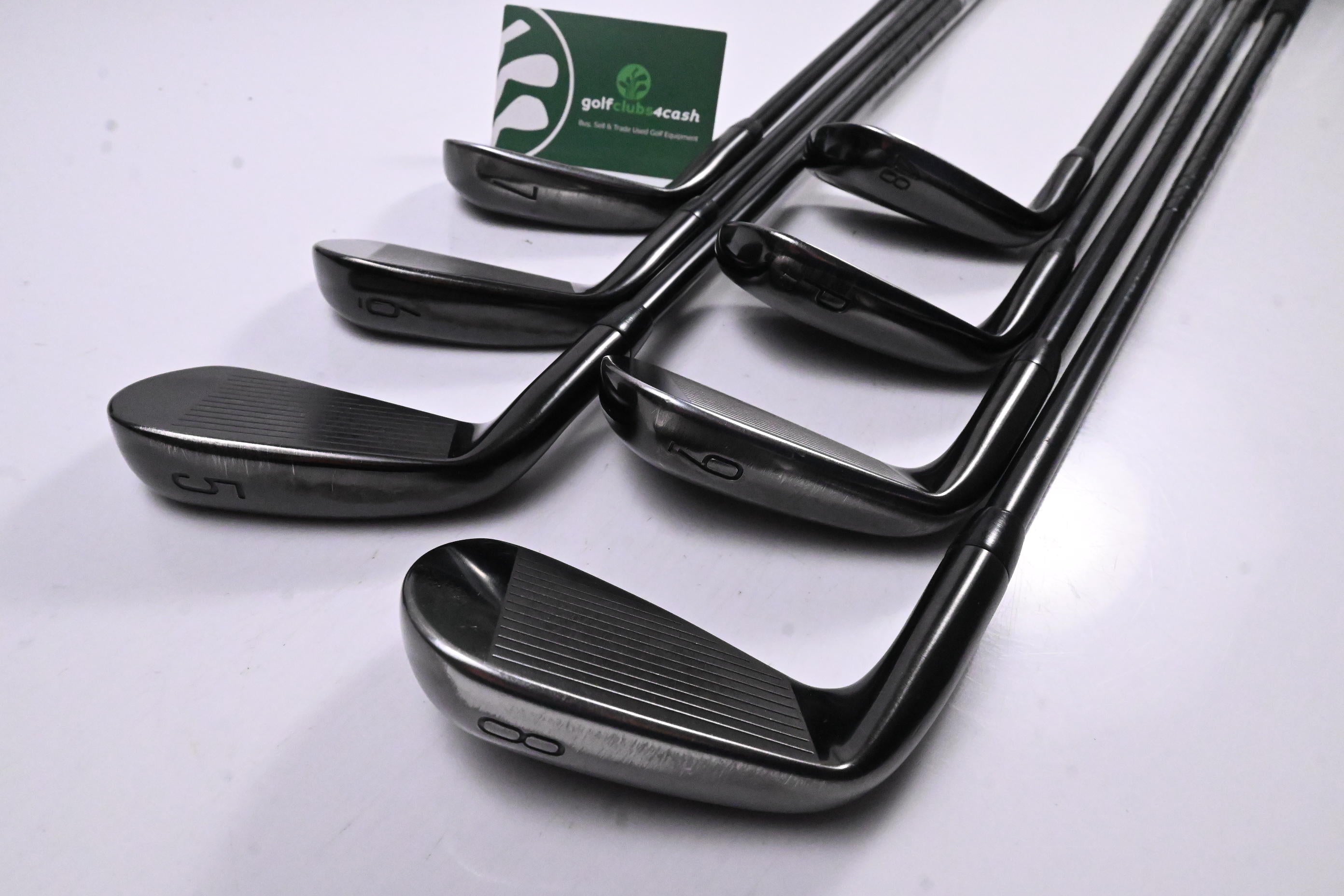 Titleist T200 Ltd Edition Black Irons / 5-PW+48 / Stiff Flex AMT Black S300