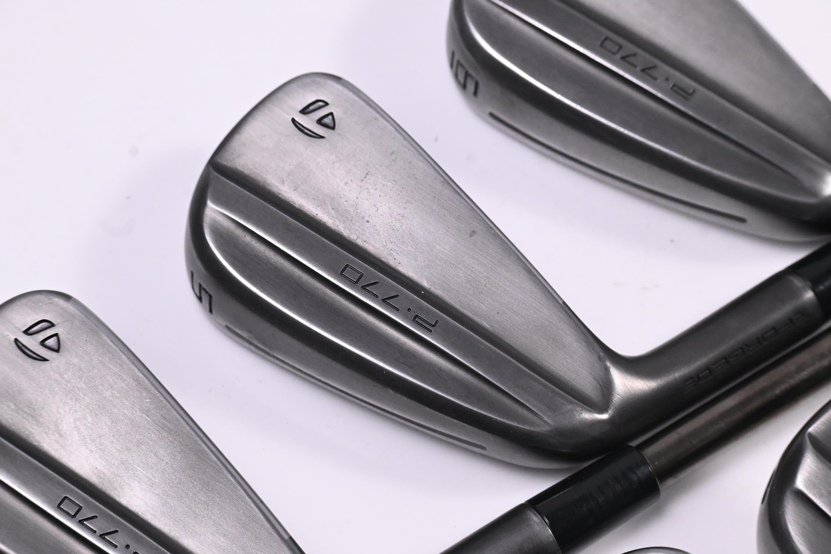 Left Hand Taylormade P770 Battle Worn Irons / 4-PW / Stiff Flex N.S.Pro Modus3