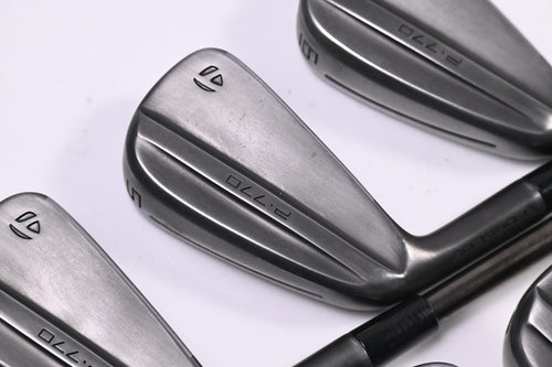 Left Hand Taylormade P770 Battle Worn Irons / 4-PW / Stiff Flex N.S.Pro Modus3