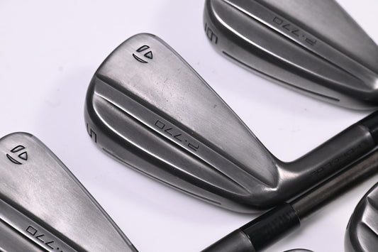 Left Hand Taylormade P770 Battle Worn Irons / 4-PW / Stiff Flex N.S.Pro Modus3