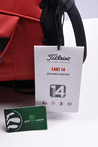 Titleist Cart 14 Cart Bag / 14-Way Divider / Red, Grey