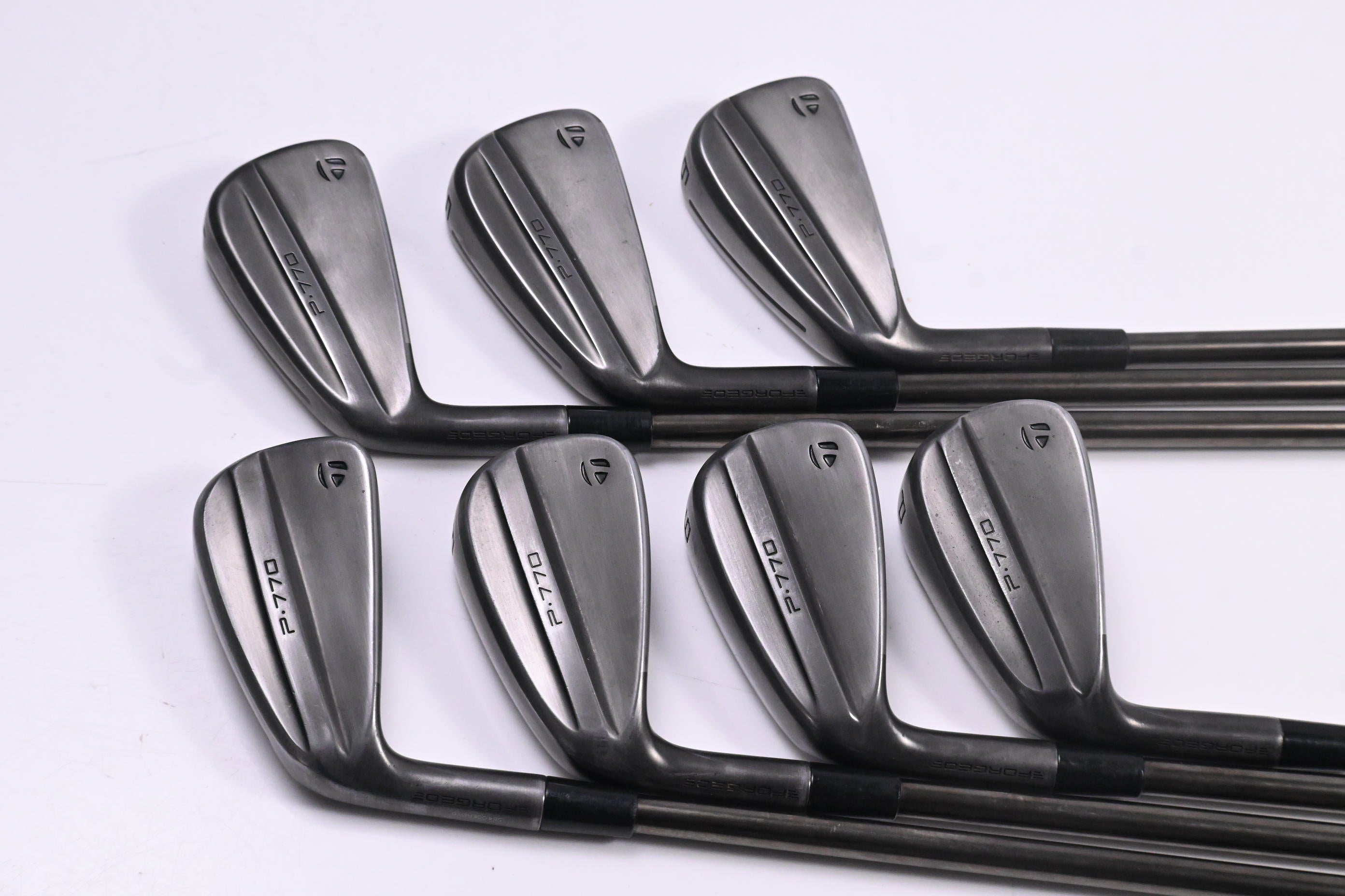 Left Hand Taylormade P770 Battle Worn Irons / 4-PW / Stiff Flex N.S.Pro Modus3