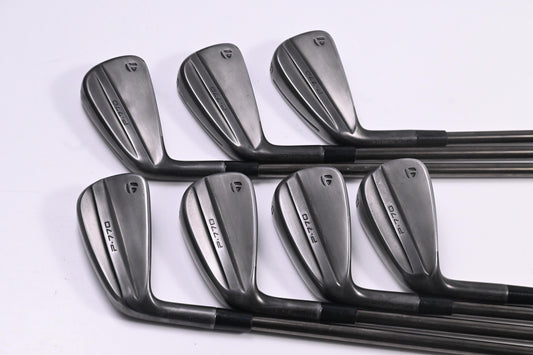 Left Hand Taylormade P770 Battle Worn Irons / 4-PW / Stiff Flex N.S.Pro Modus3