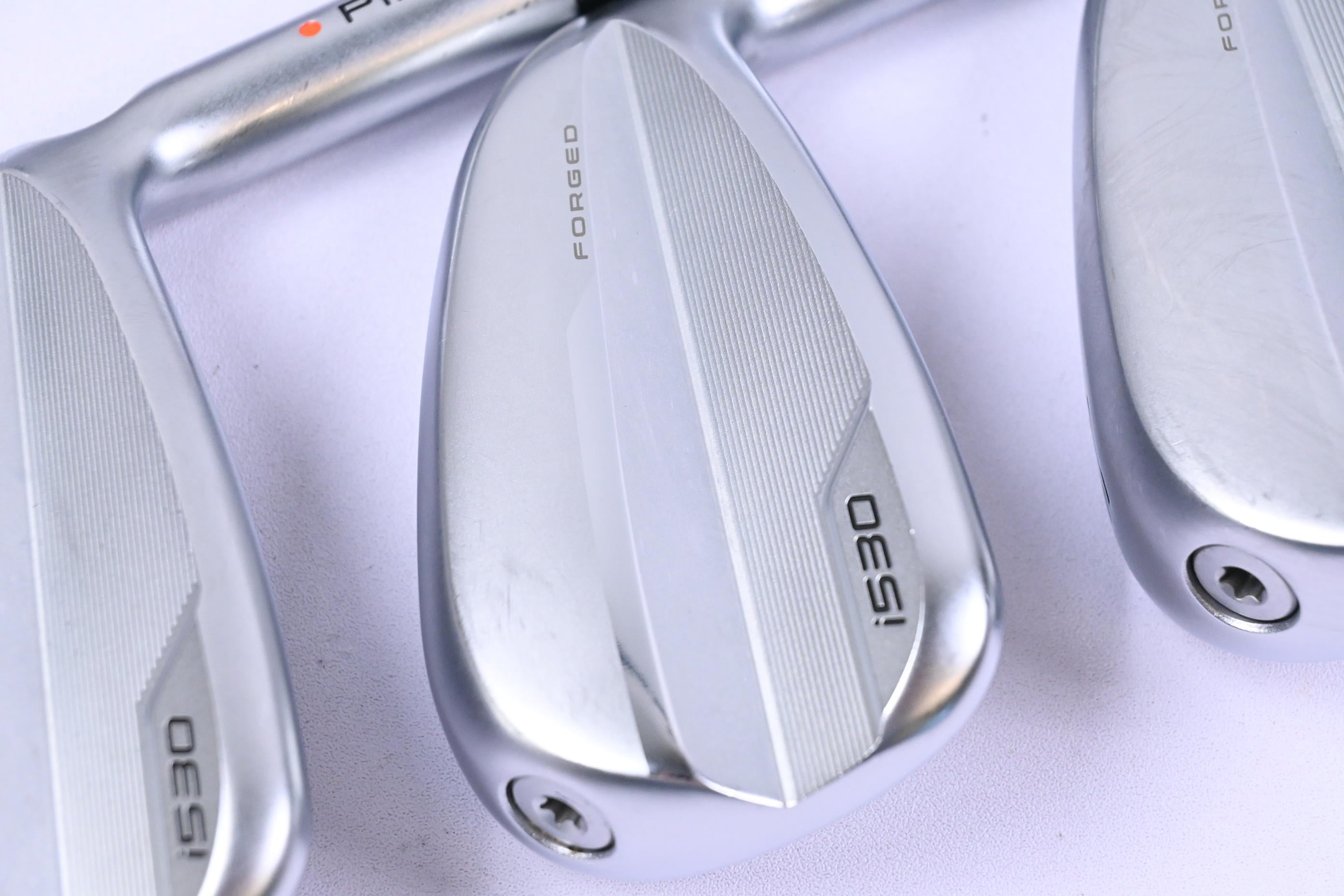 Ping i530 Irons / 5-PW / Orange Dot / Stiff Flex Dynamic Gold Mid 100 Shafts